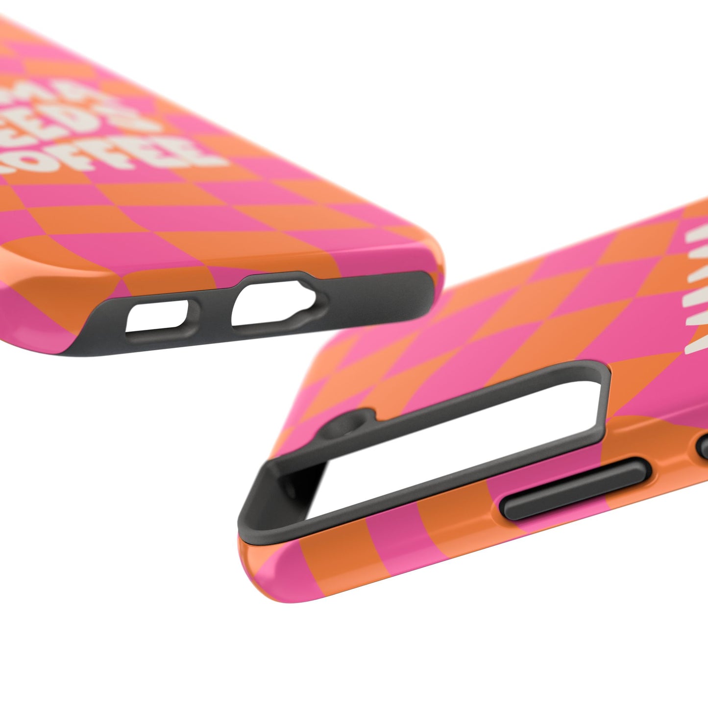 Fundas resistentes para teléfono "Mamá necesita café"