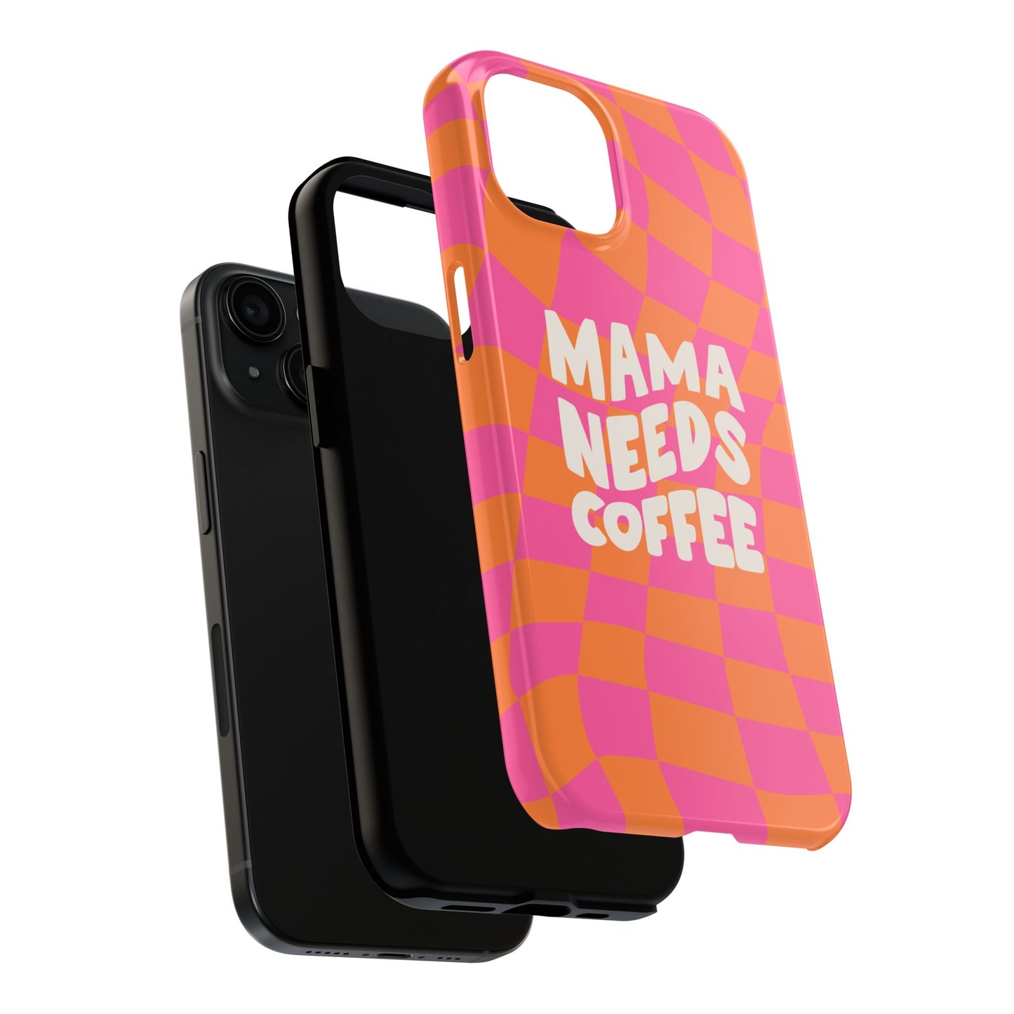Fundas resistentes para teléfono "Mamá necesita café"