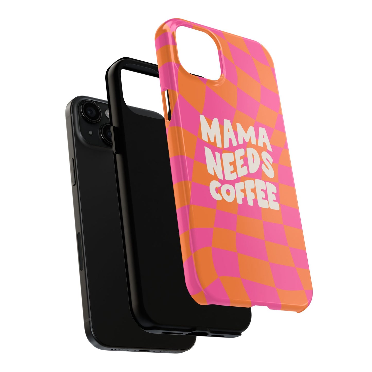 Fundas resistentes para teléfono "Mamá necesita café"