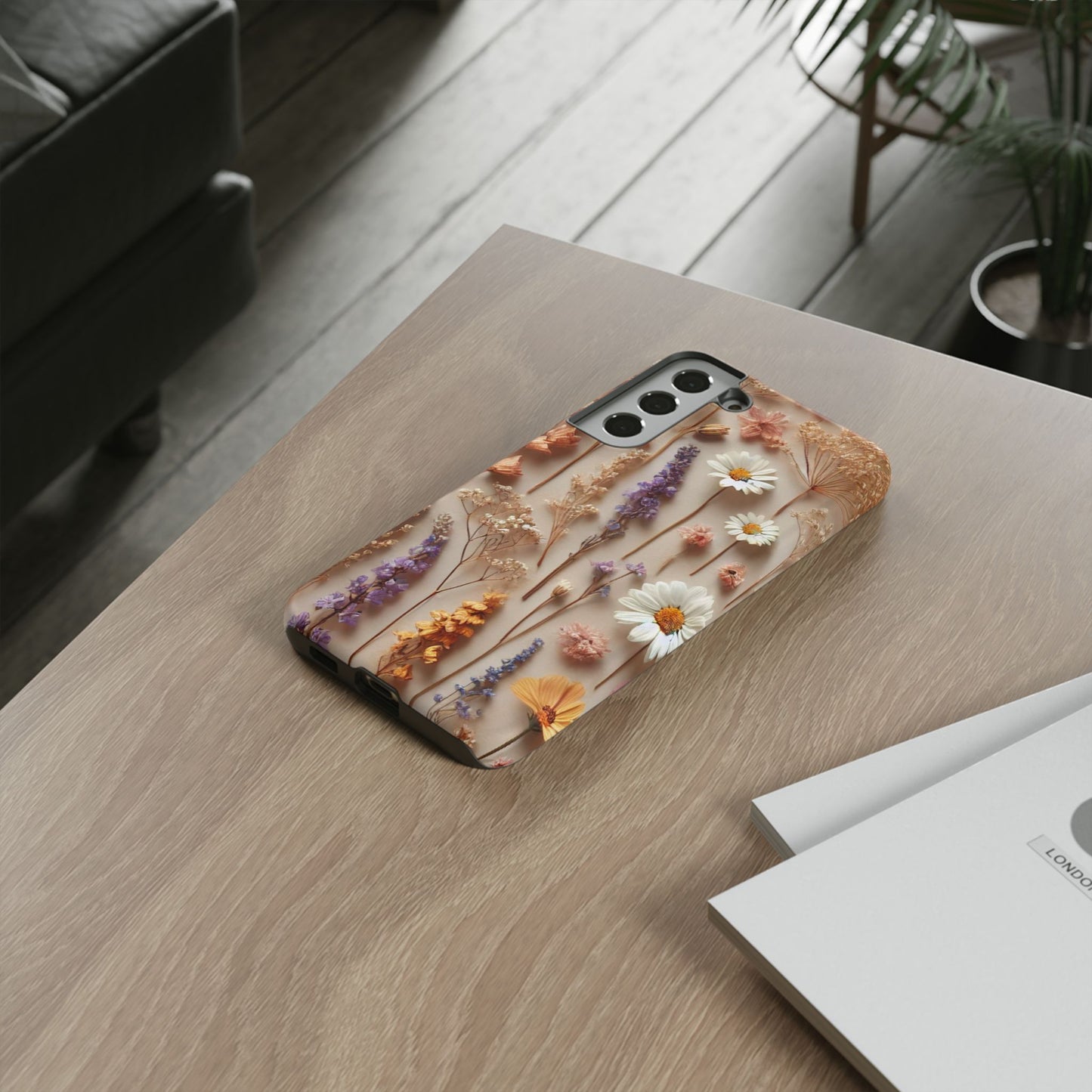 Pressed Flower Garden Phone Case – Vintage Botanical Aesthetic