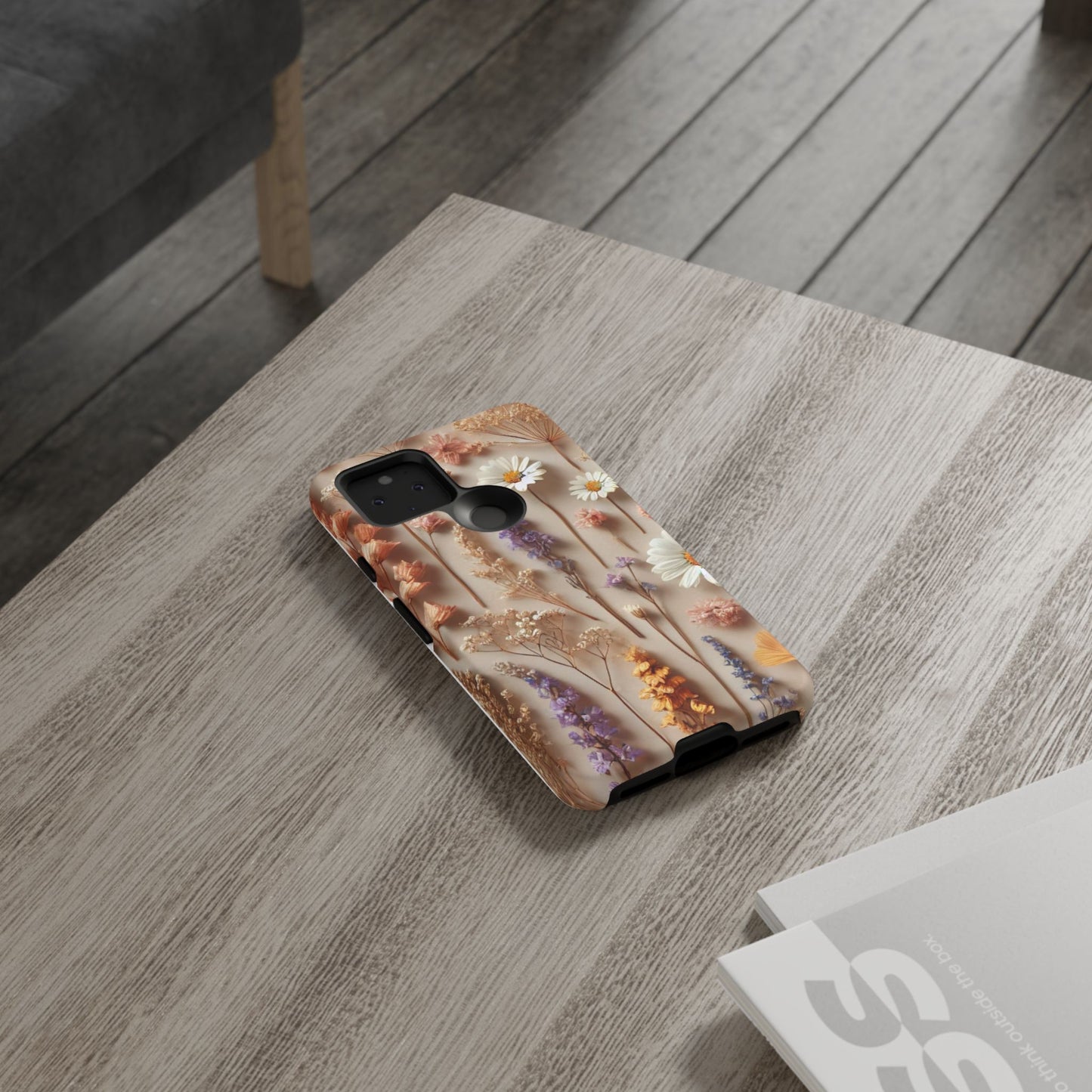 Pressed Flower Garden Phone Case – Vintage Botanical Aesthetic