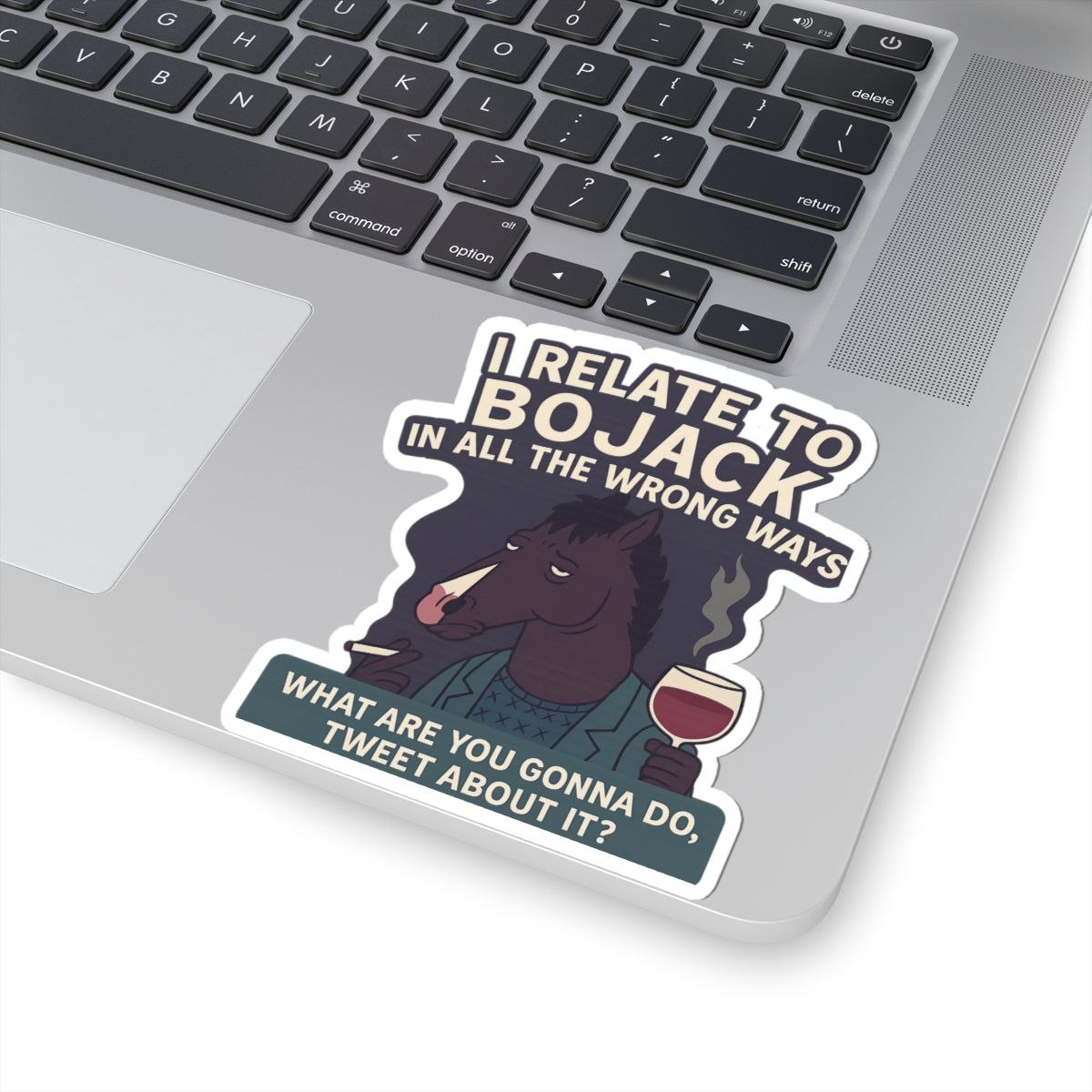 BoJack Horseman Inspired Kiss-Cut Stickers, Fun Laptop Decals, Funny Gift for Fans, Pop Culture Stickers, Unique Merchandise
