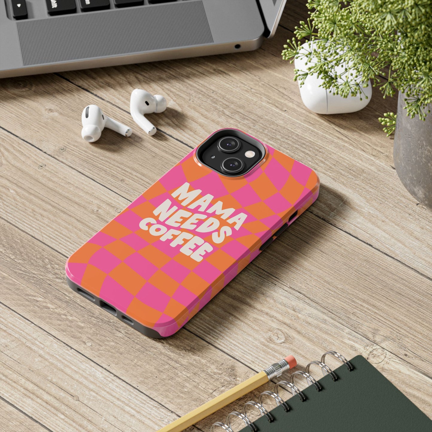 Fundas resistentes para teléfono "Mamá necesita café"