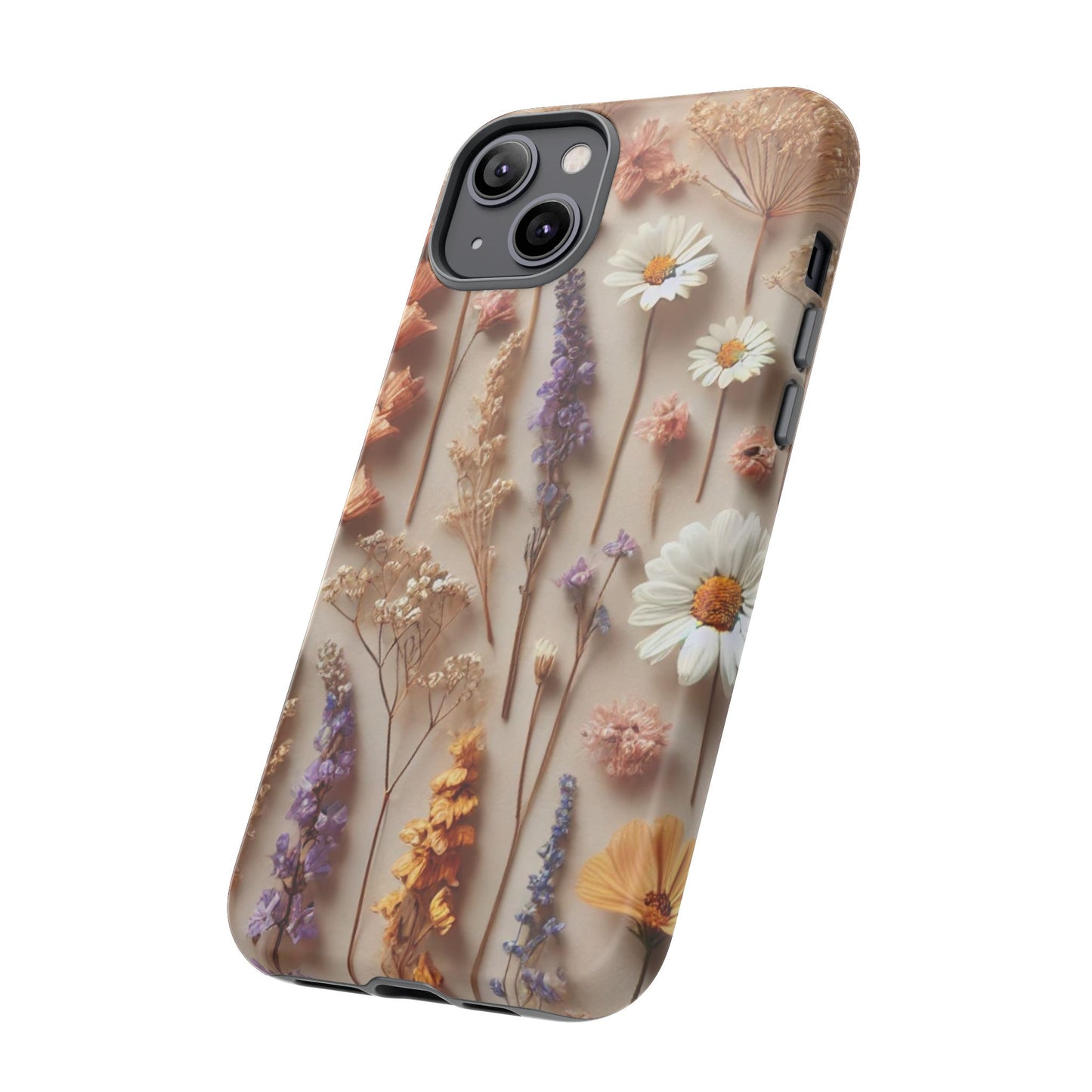 Pressed Flower Garden Phone Case – Vintage Botanical Aesthetic