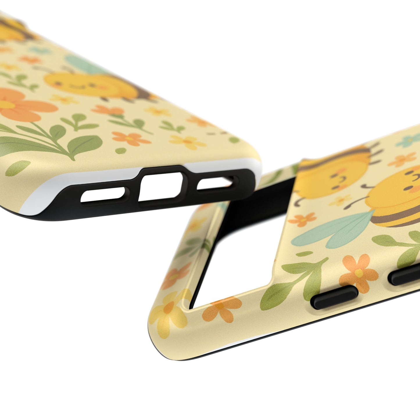 Cute cartoon Floral Bee Tough Phone Case