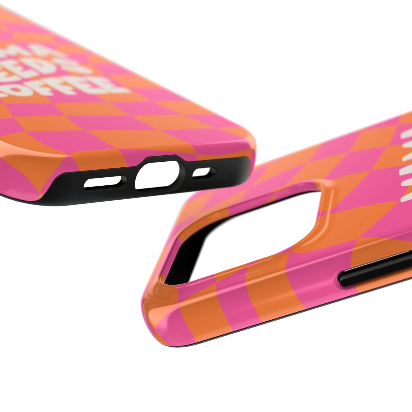 Fundas resistentes para teléfono "Mamá necesita café"