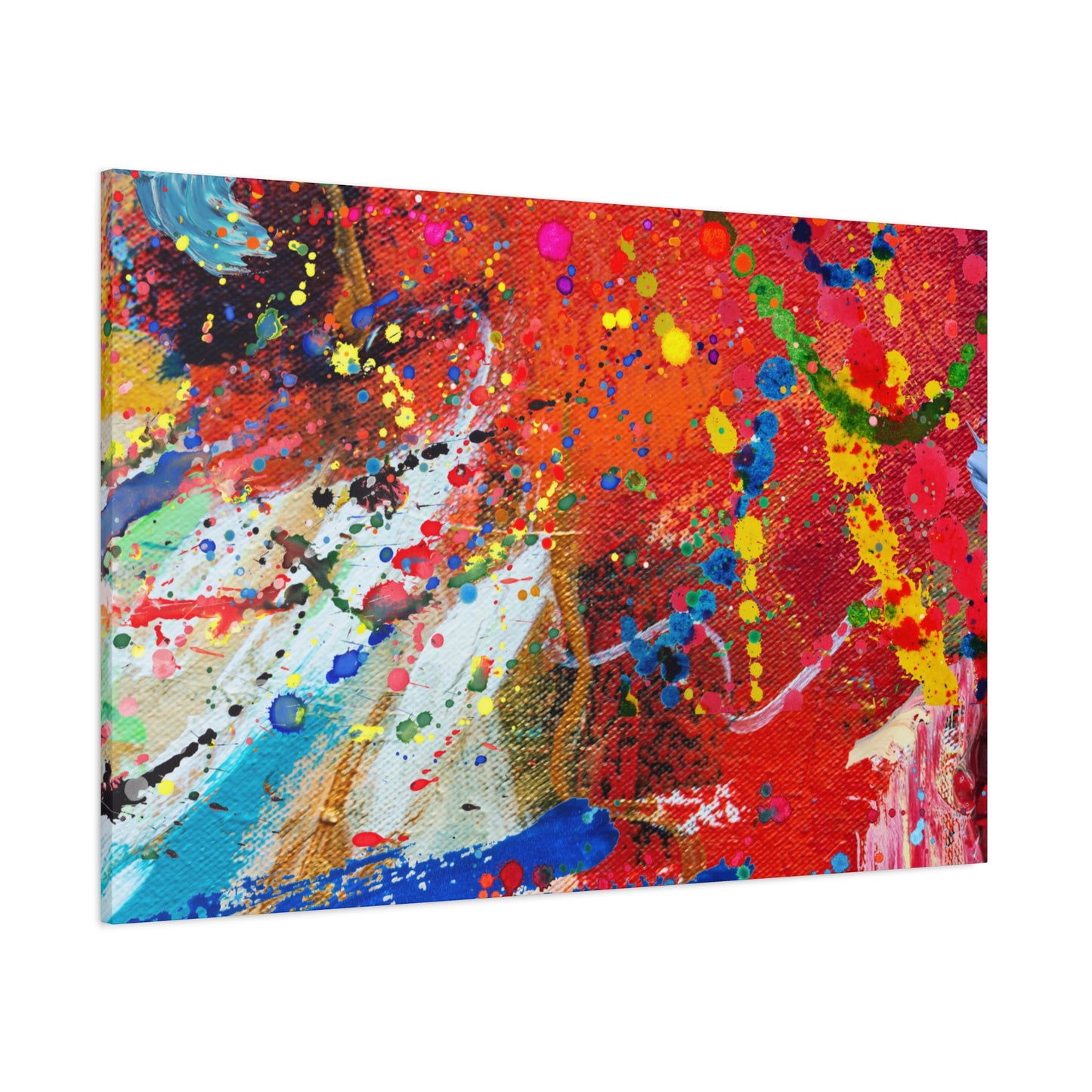 Spectrum in Motion – Abstract Chaos Canvas Print