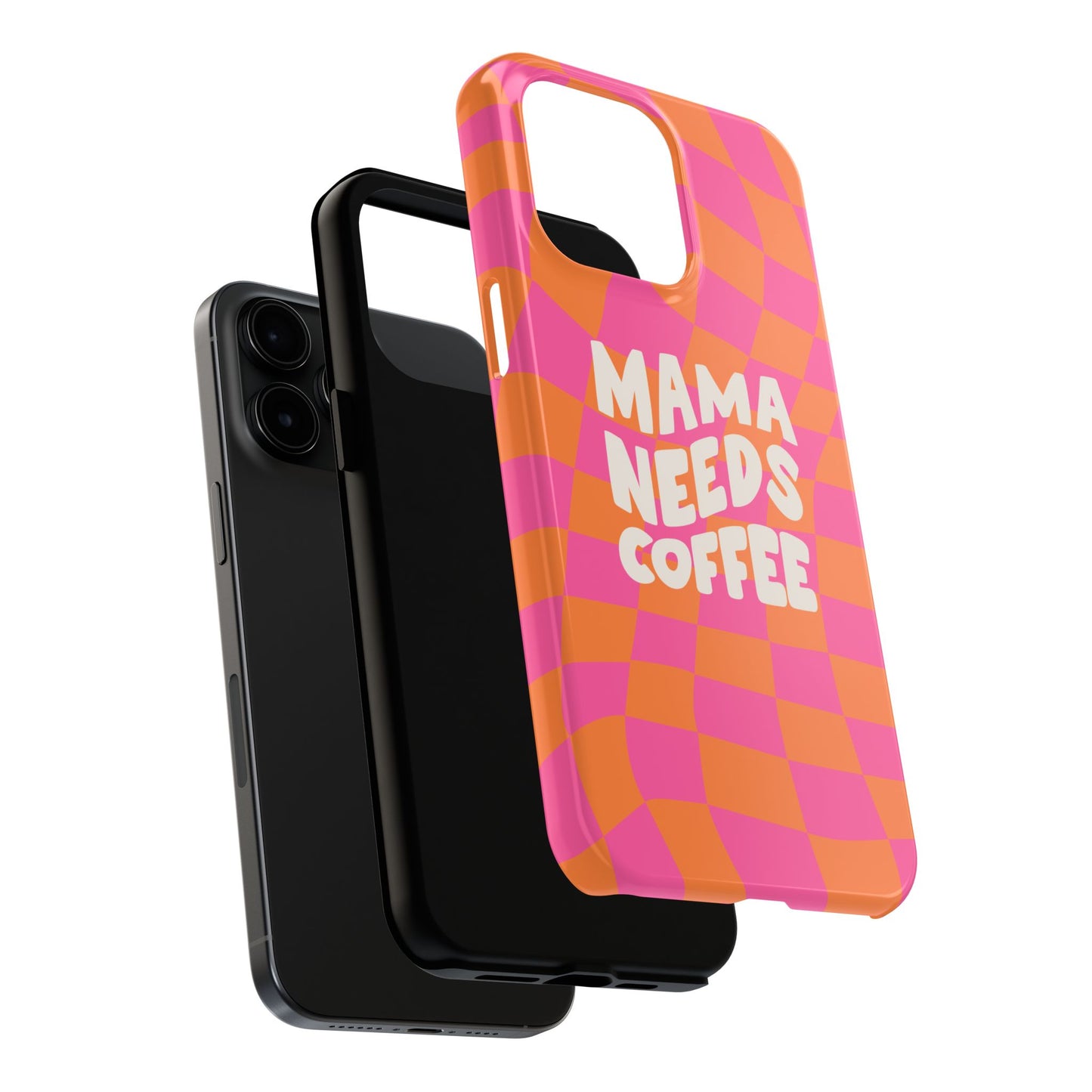 Fundas resistentes para teléfono "Mamá necesita café"