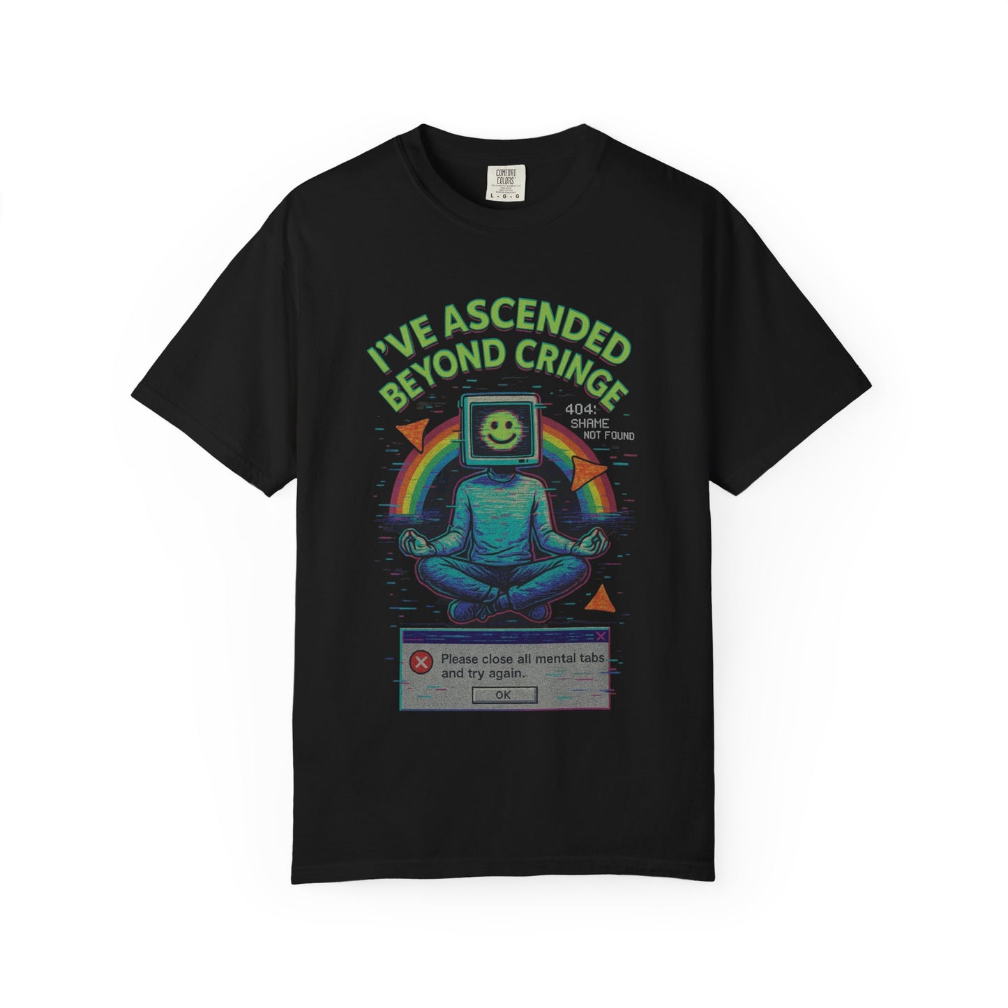 I've Ascended Beyond Cringe T-shirt, Vintage Graphic Tee, Unisex Casual Wear, Perfect Gift for Gamers, Humor Shirt, Trendy Streetwear