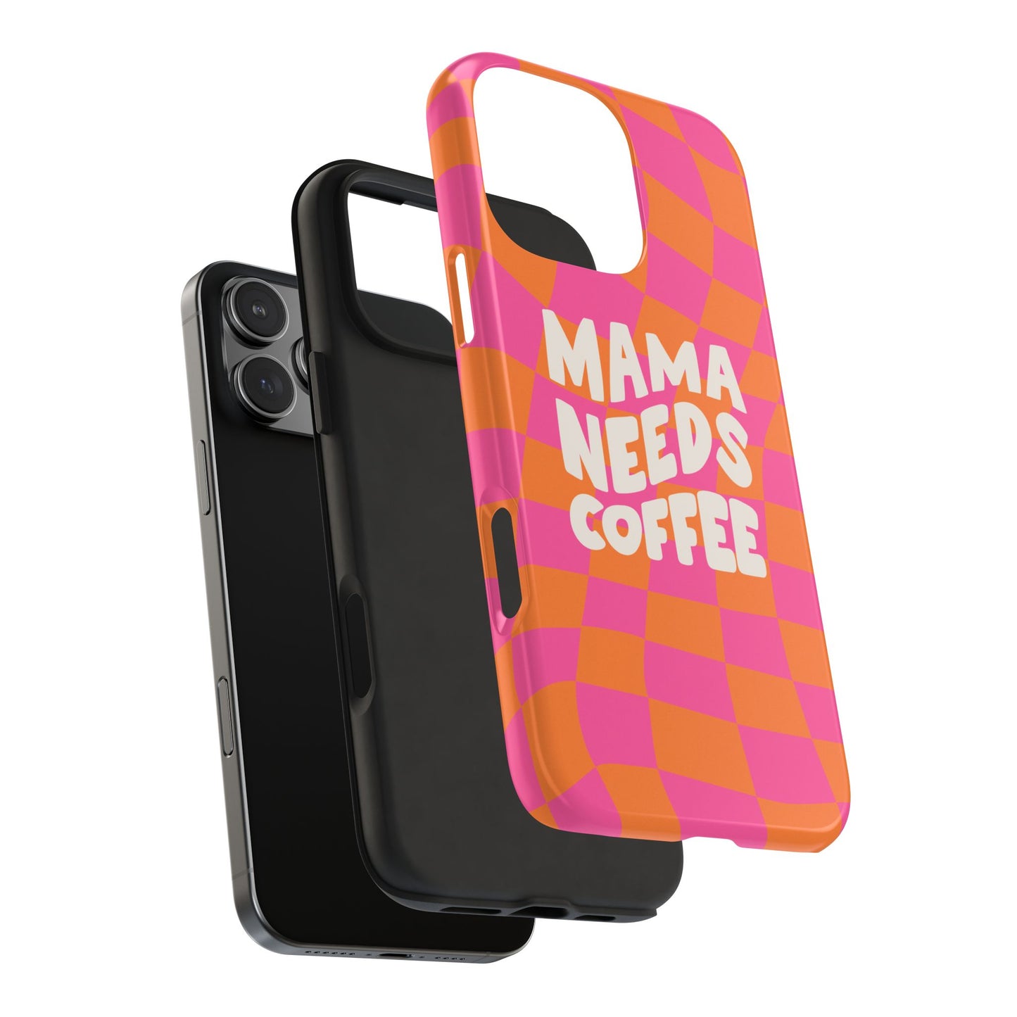 Fundas resistentes para teléfono "Mamá necesita café"