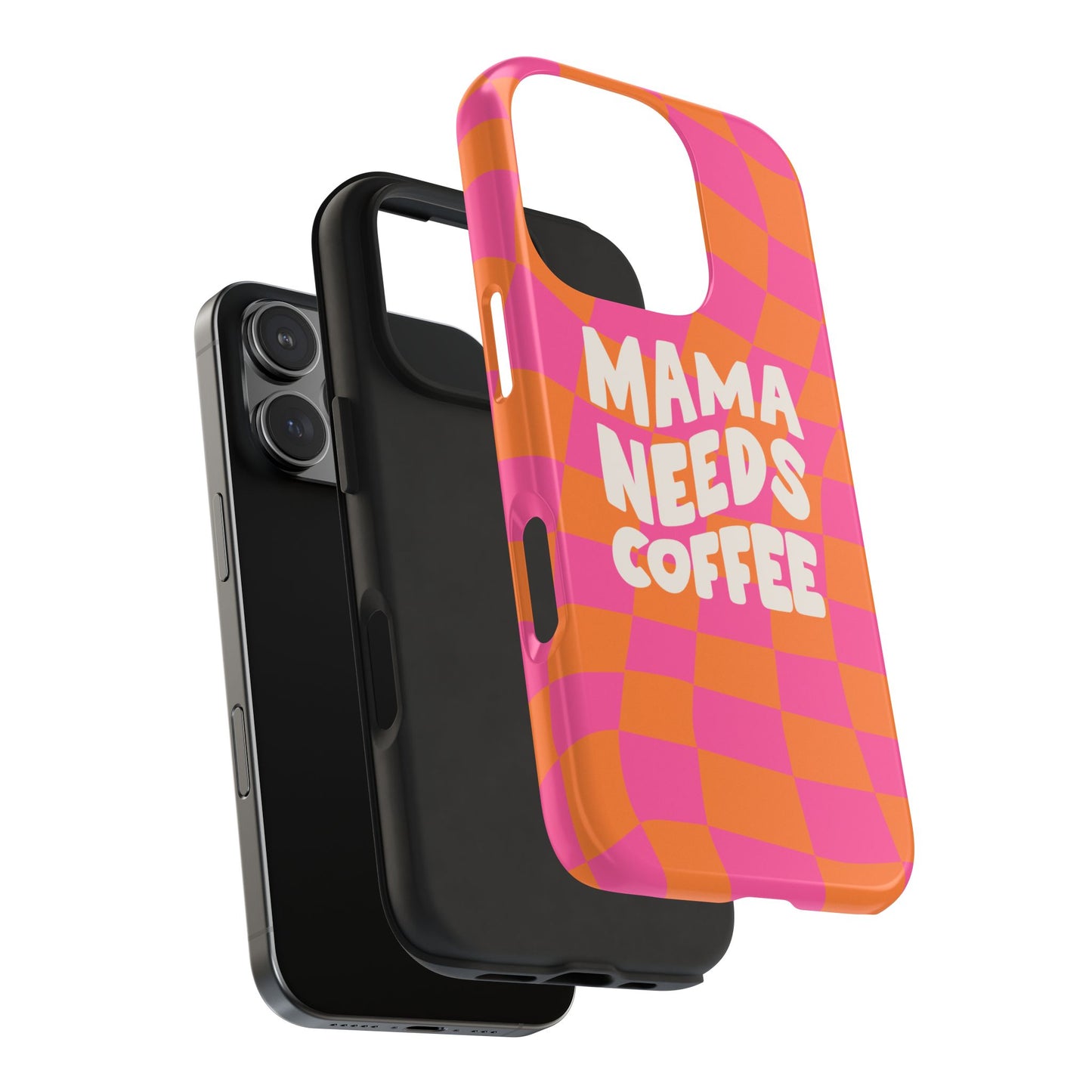 Fundas resistentes para teléfono "Mamá necesita café"
