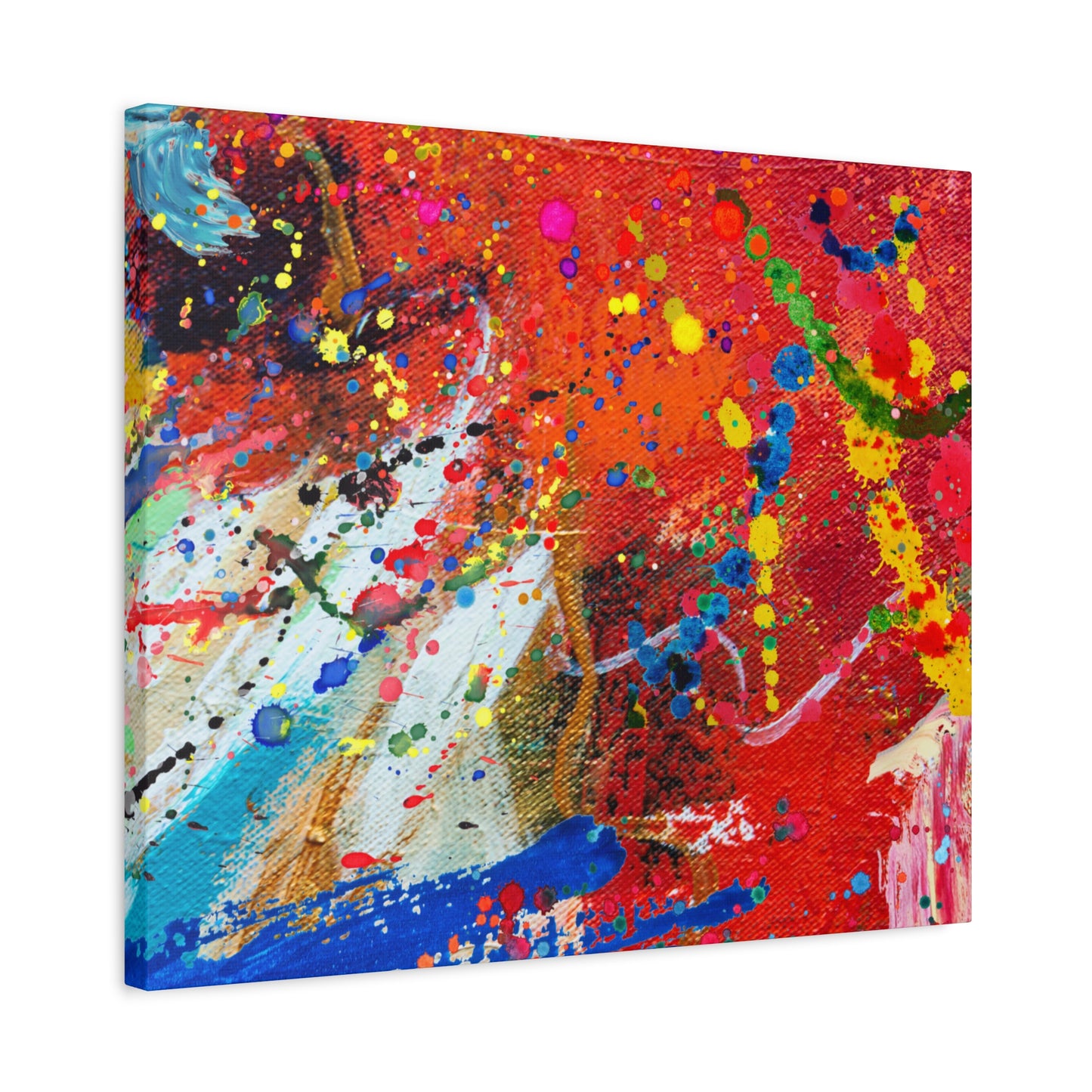 Spectrum in Motion – Abstract Chaos Canvas Print