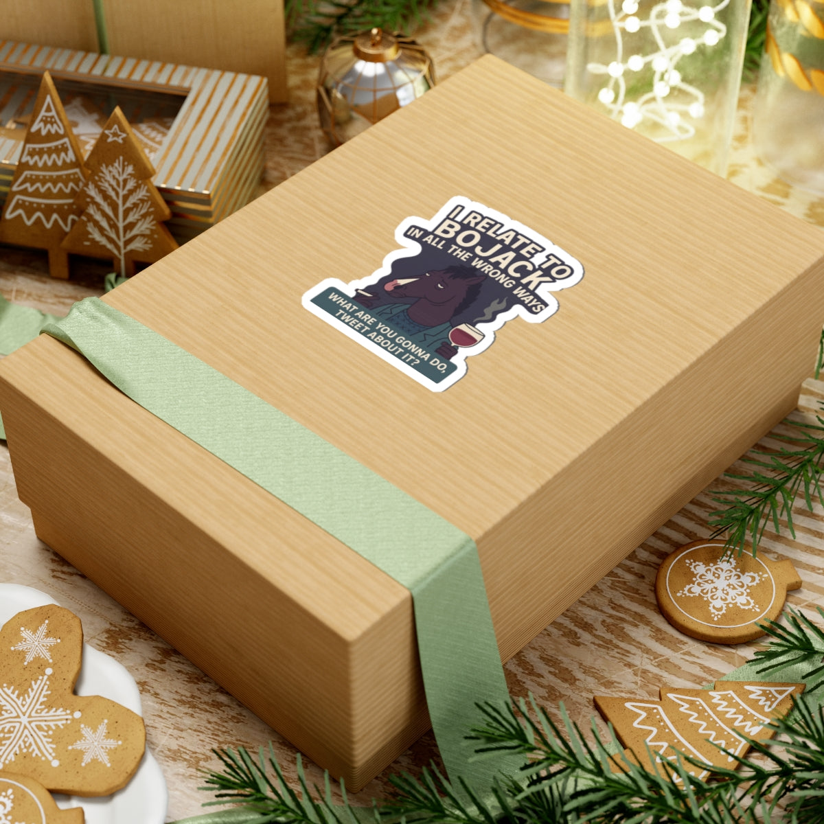 BoJack Horseman Inspired Kiss-Cut Stickers, Fun Laptop Decals, Funny Gift for Fans, Pop Culture Stickers, Unique Merchandise