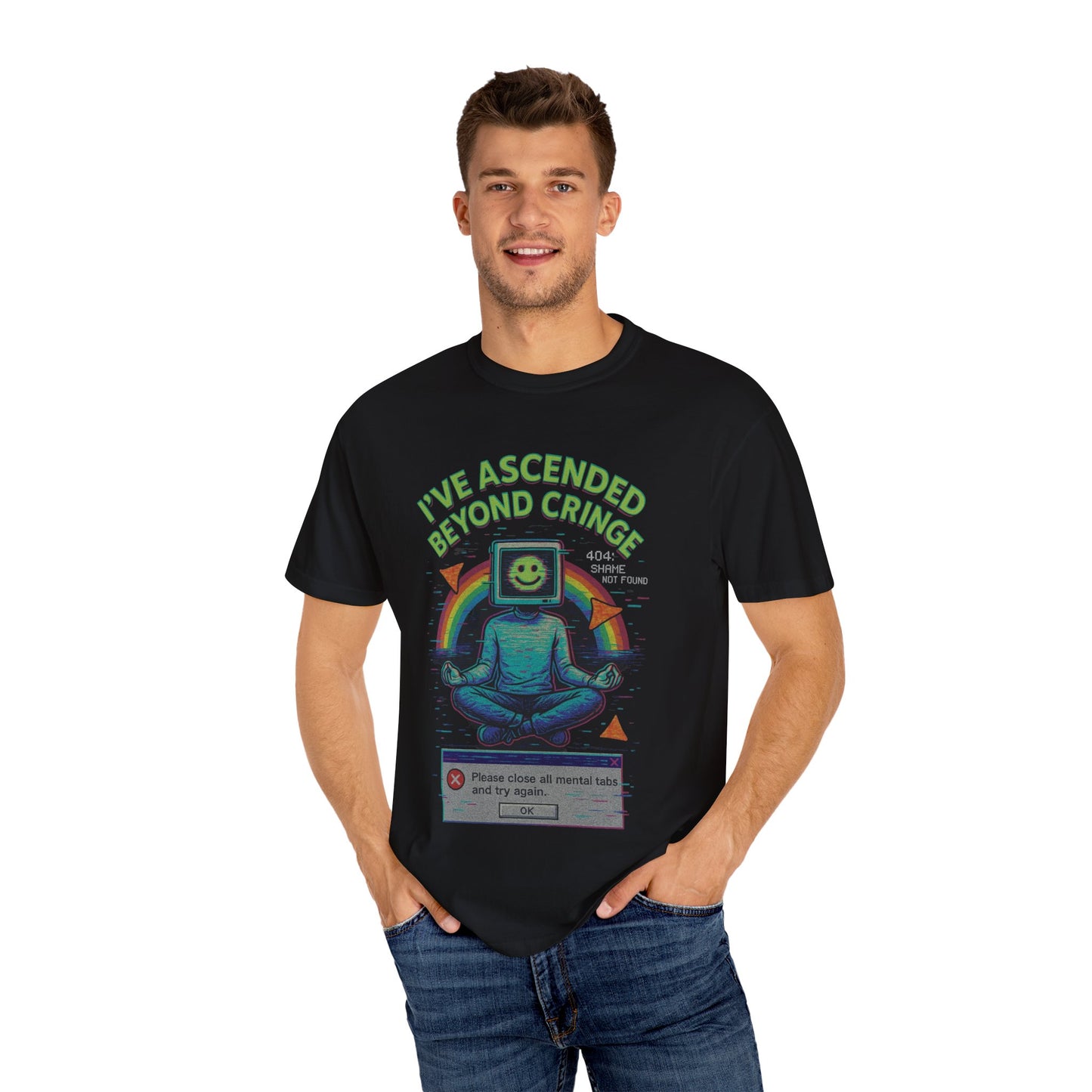 I've Ascended Beyond Cringe T-shirt, Vintage Graphic Tee, Unisex Casual Wear, Perfect Gift for Gamers, Humor Shirt, Trendy Streetwear