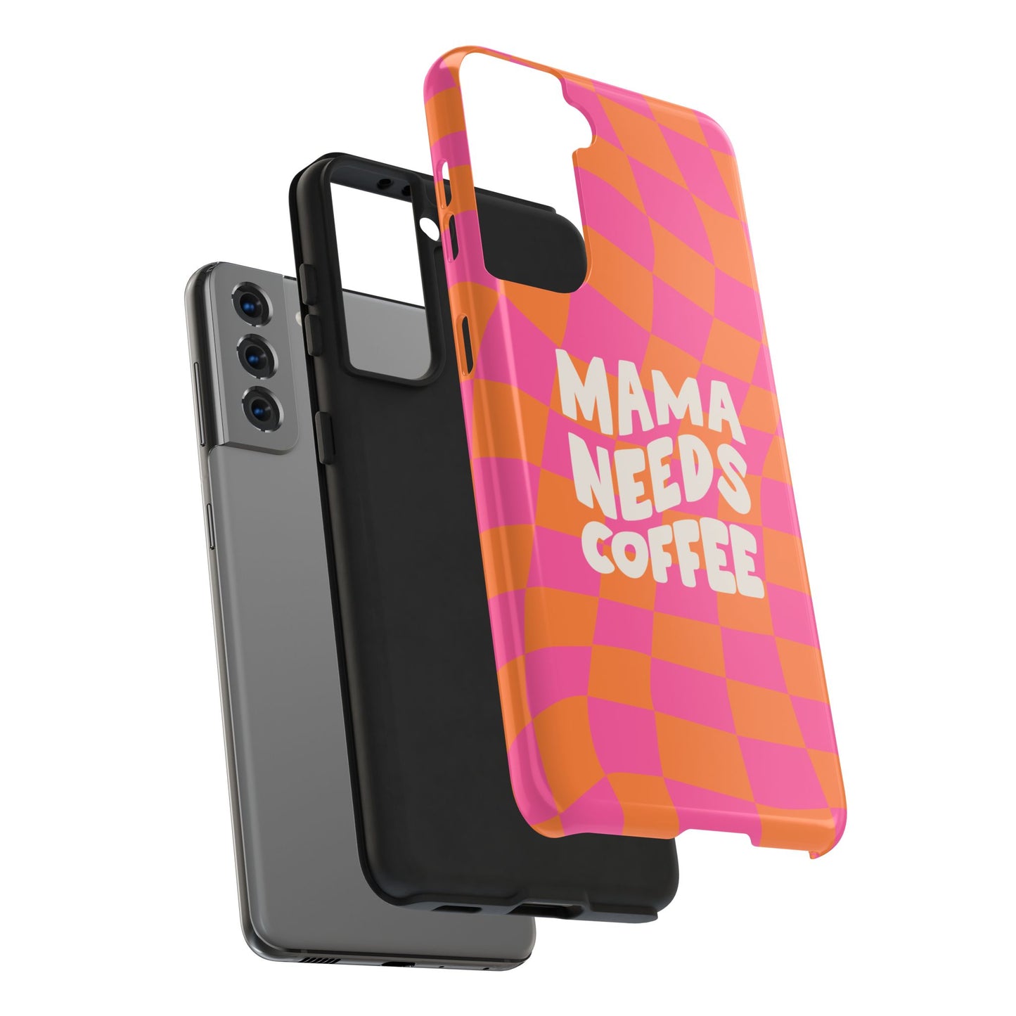 Fundas resistentes para teléfono "Mamá necesita café"