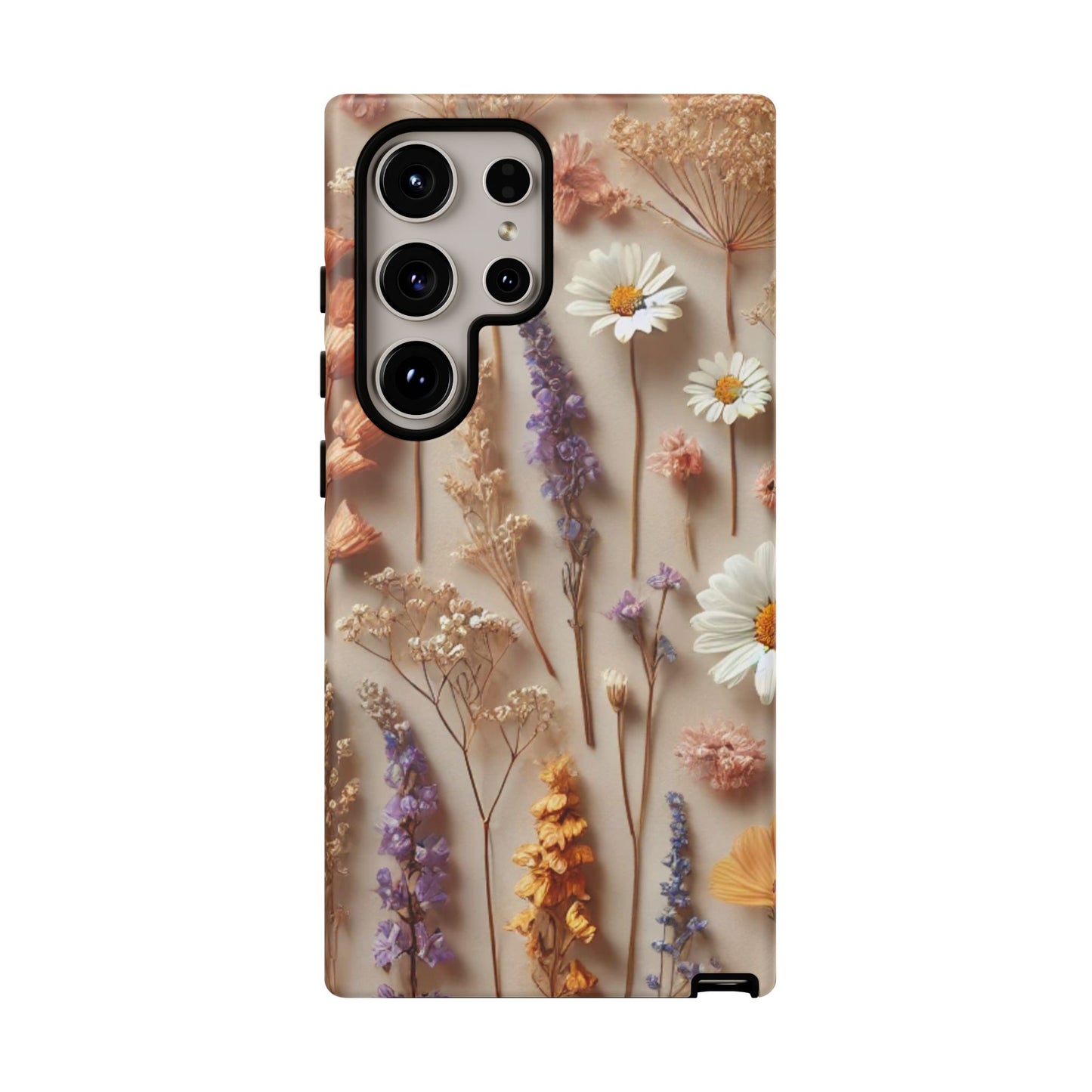 Pressed Flower Garden Phone Case – Vintage Botanical Aesthetic