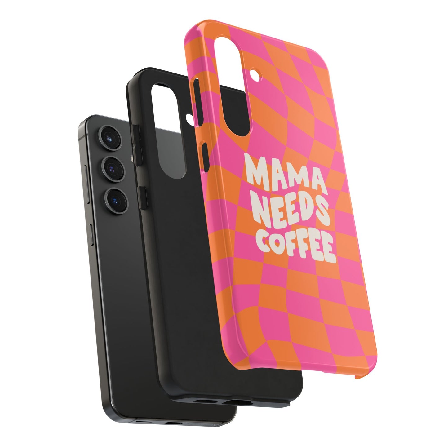 Fundas resistentes para teléfono "Mamá necesita café"