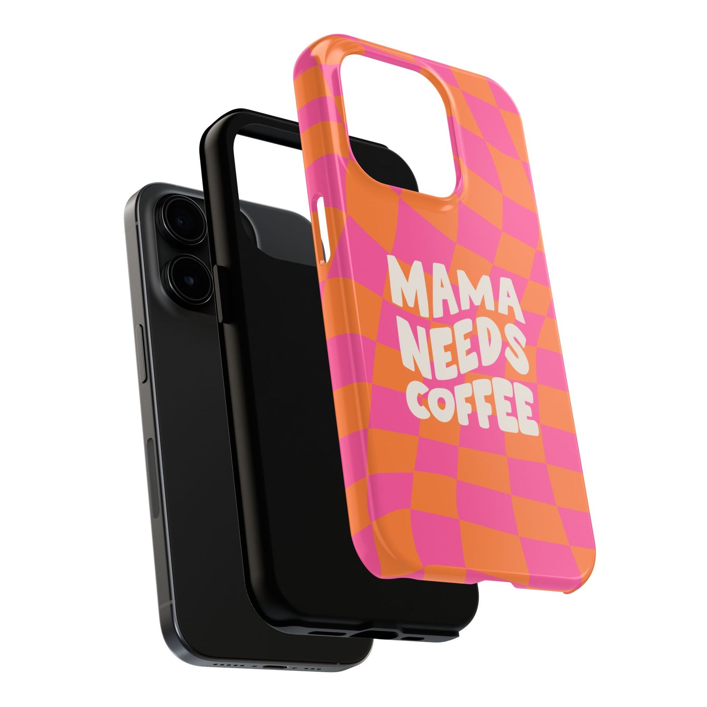 Fundas resistentes para teléfono "Mamá necesita café"