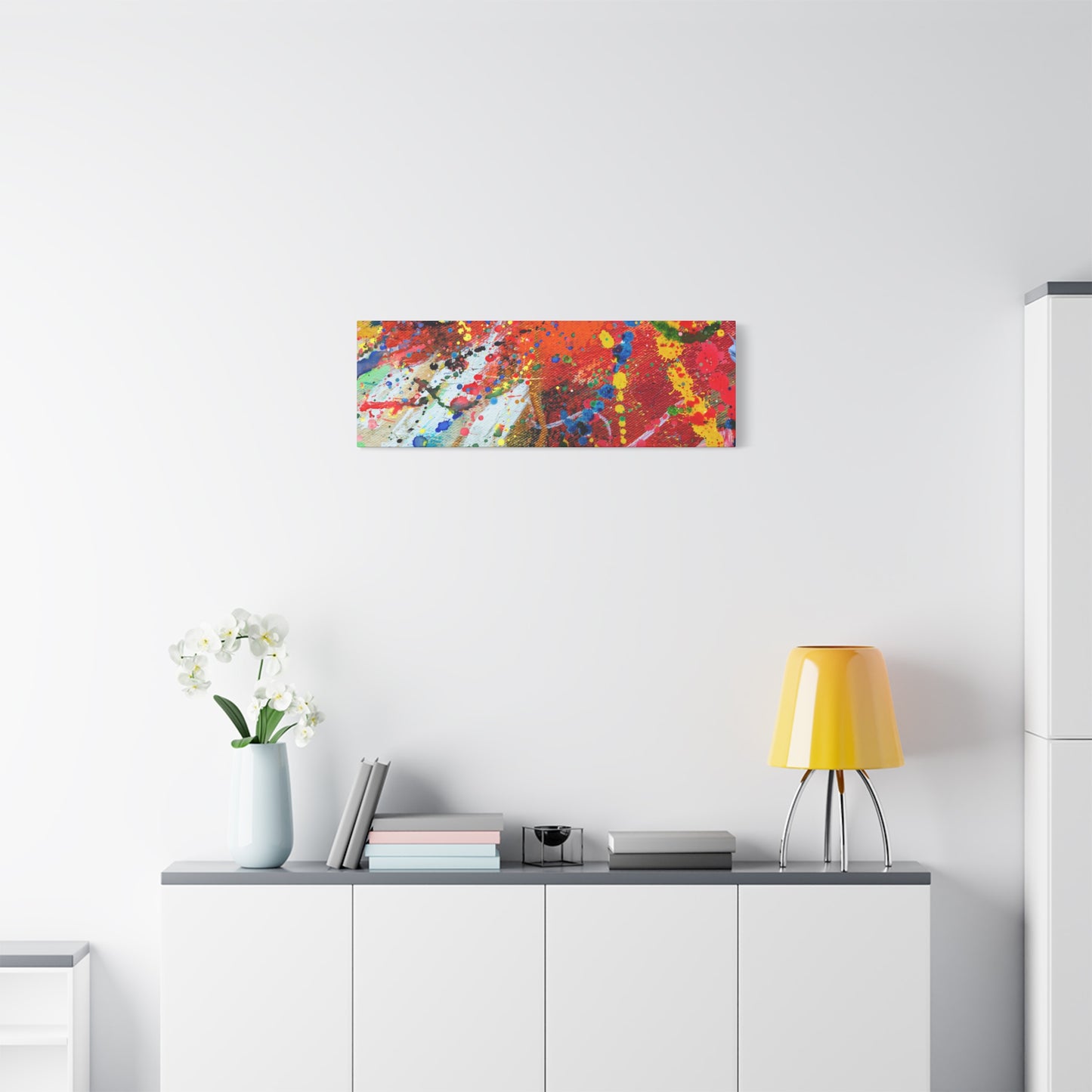 Spectrum in Motion – Abstract Chaos Canvas Print