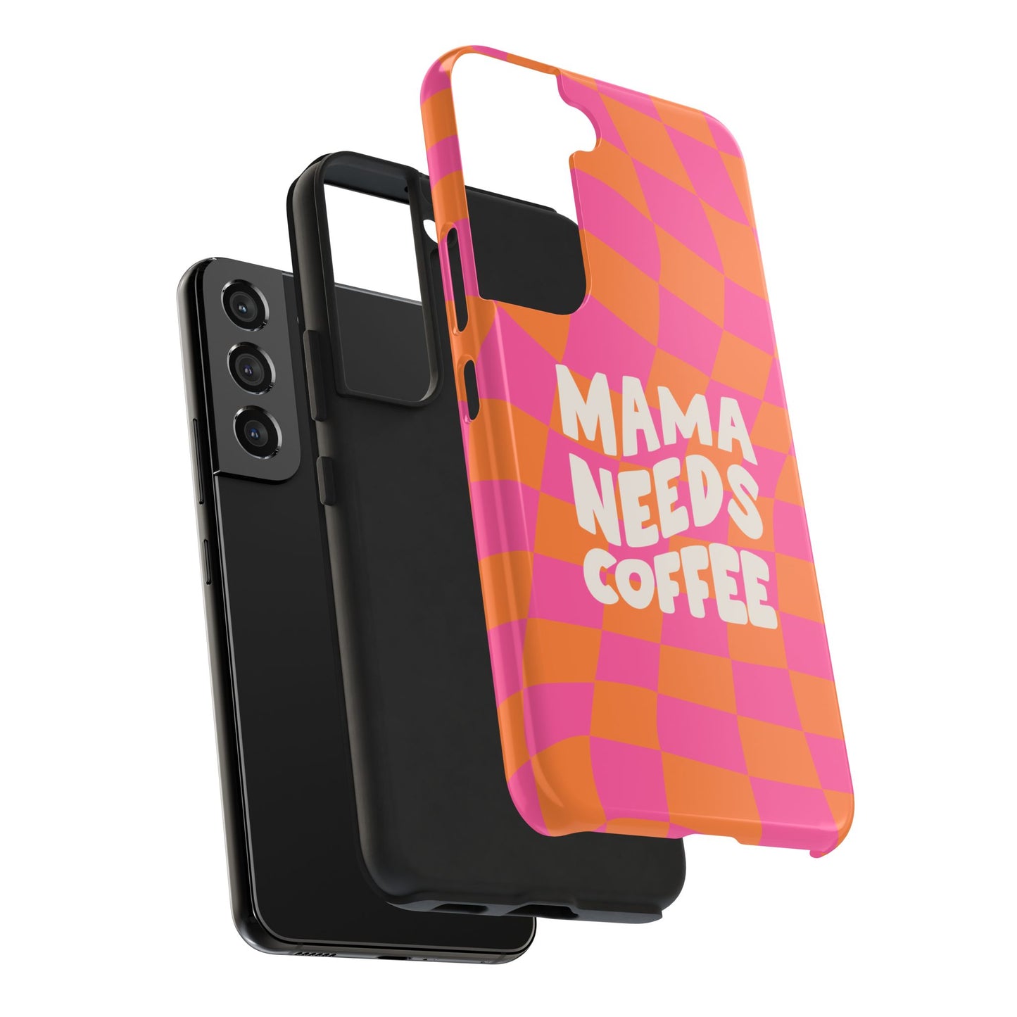 Fundas resistentes para teléfono "Mamá necesita café"