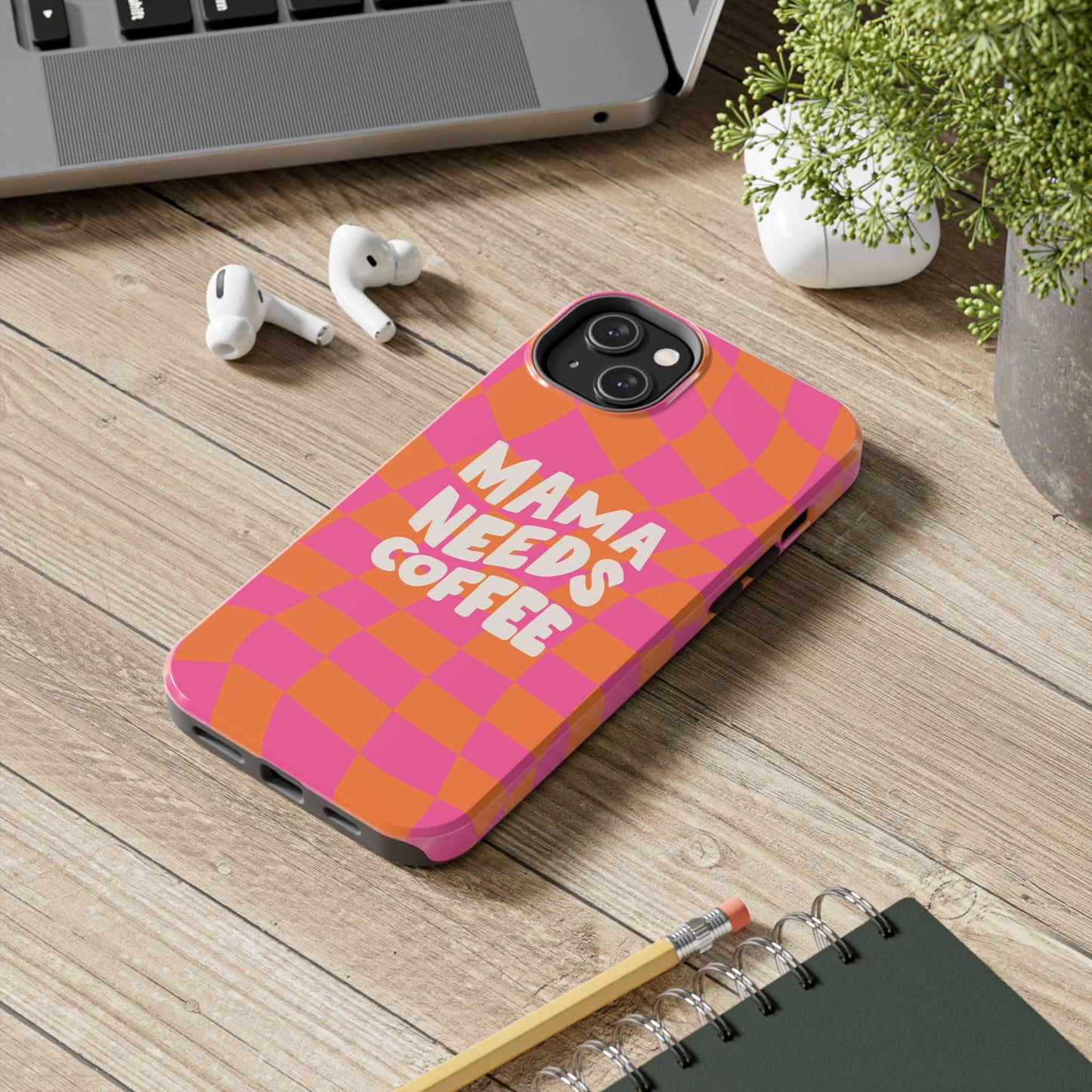 Fundas resistentes para teléfono "Mamá necesita café"