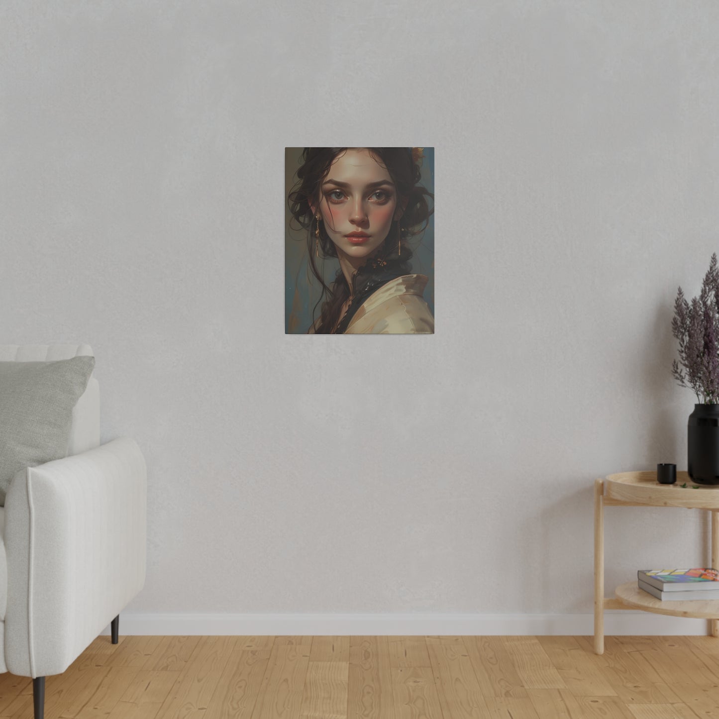Classical Woman Portrait Canvas Print Art