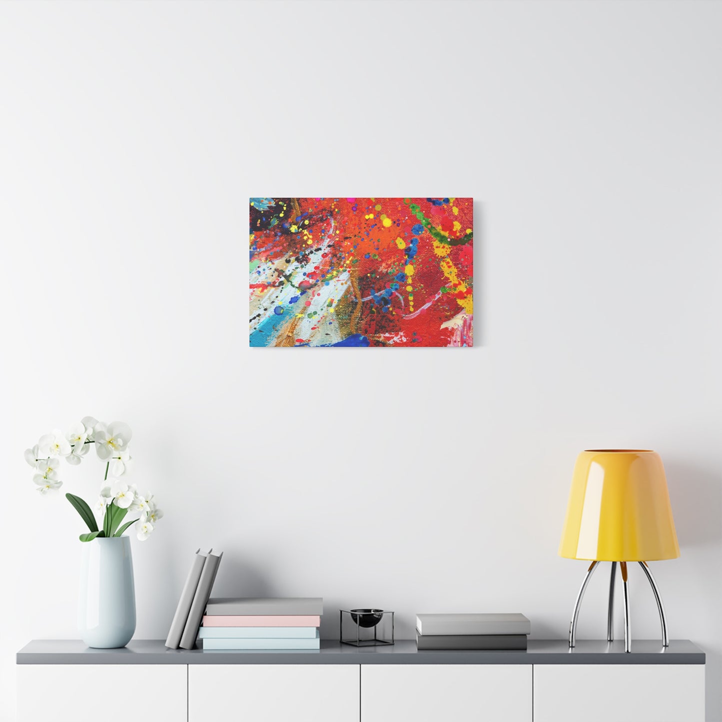 Spectrum in Motion – Abstract Chaos Canvas Print