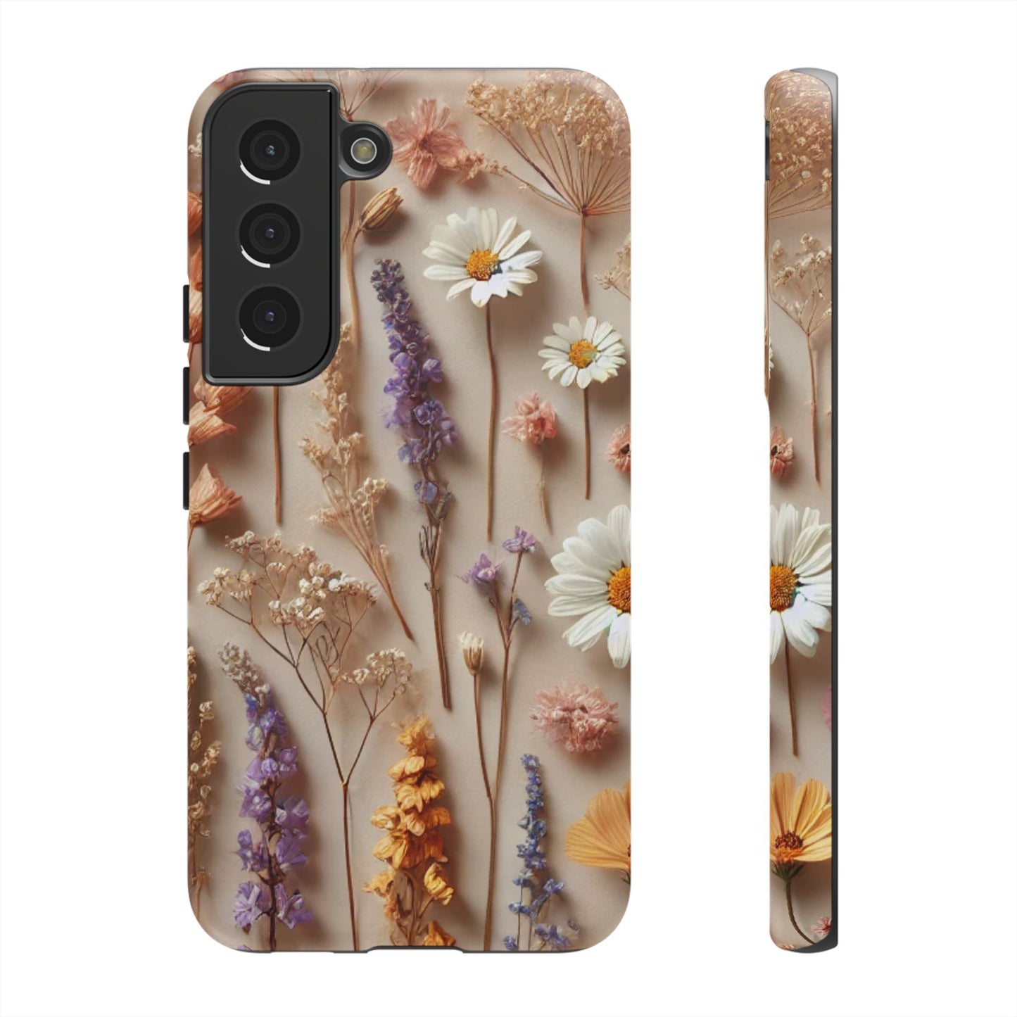Pressed Flower Garden Phone Case – Vintage Botanical Aesthetic