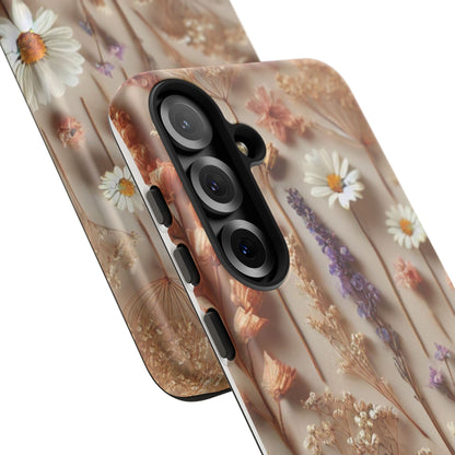 Pressed Flower Garden Phone Case – Vintage Botanical Aesthetic