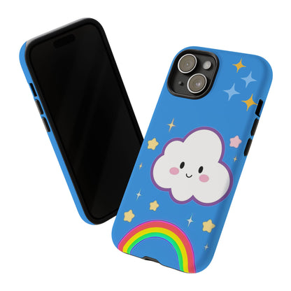 Cute Cloud & Rainbow Phone Case - Tough & Adorable Cover for Kids and Adults