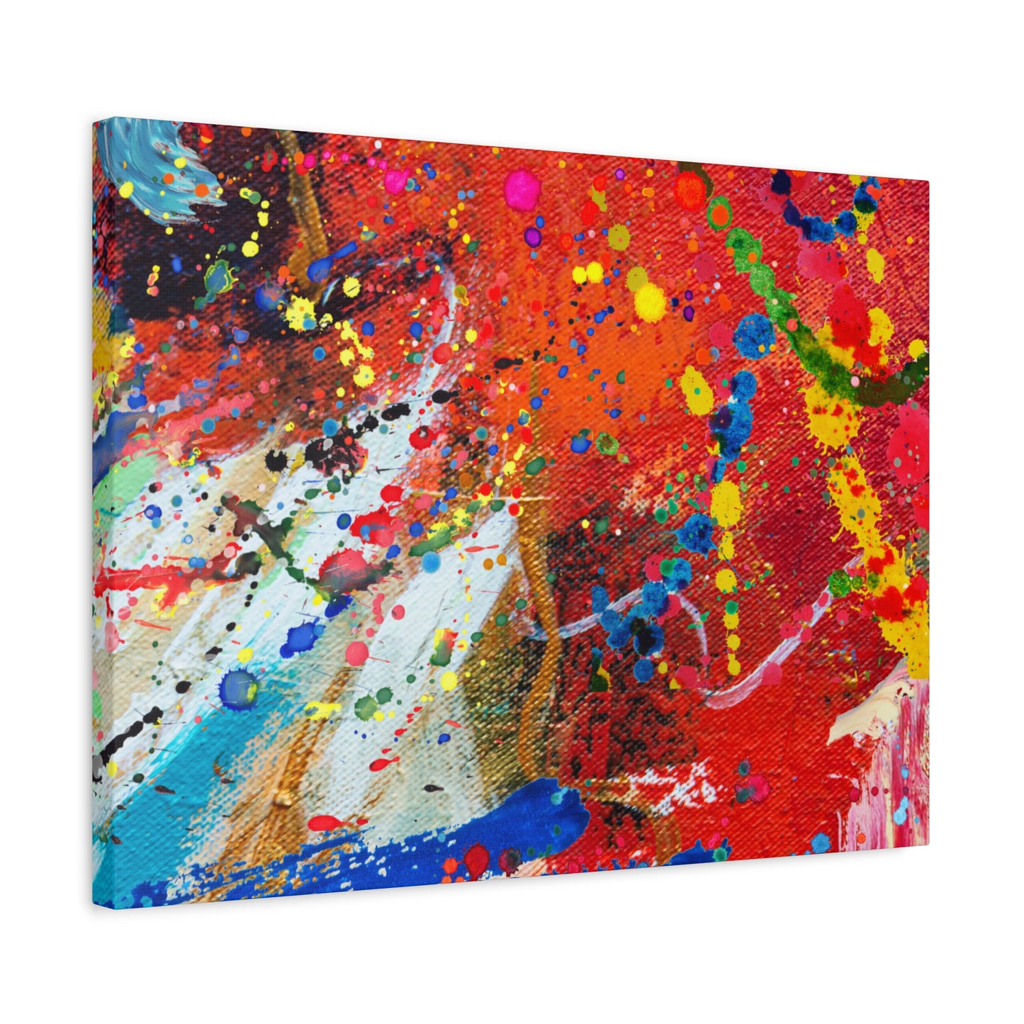 Spectrum in Motion – Abstract Chaos Canvas Print