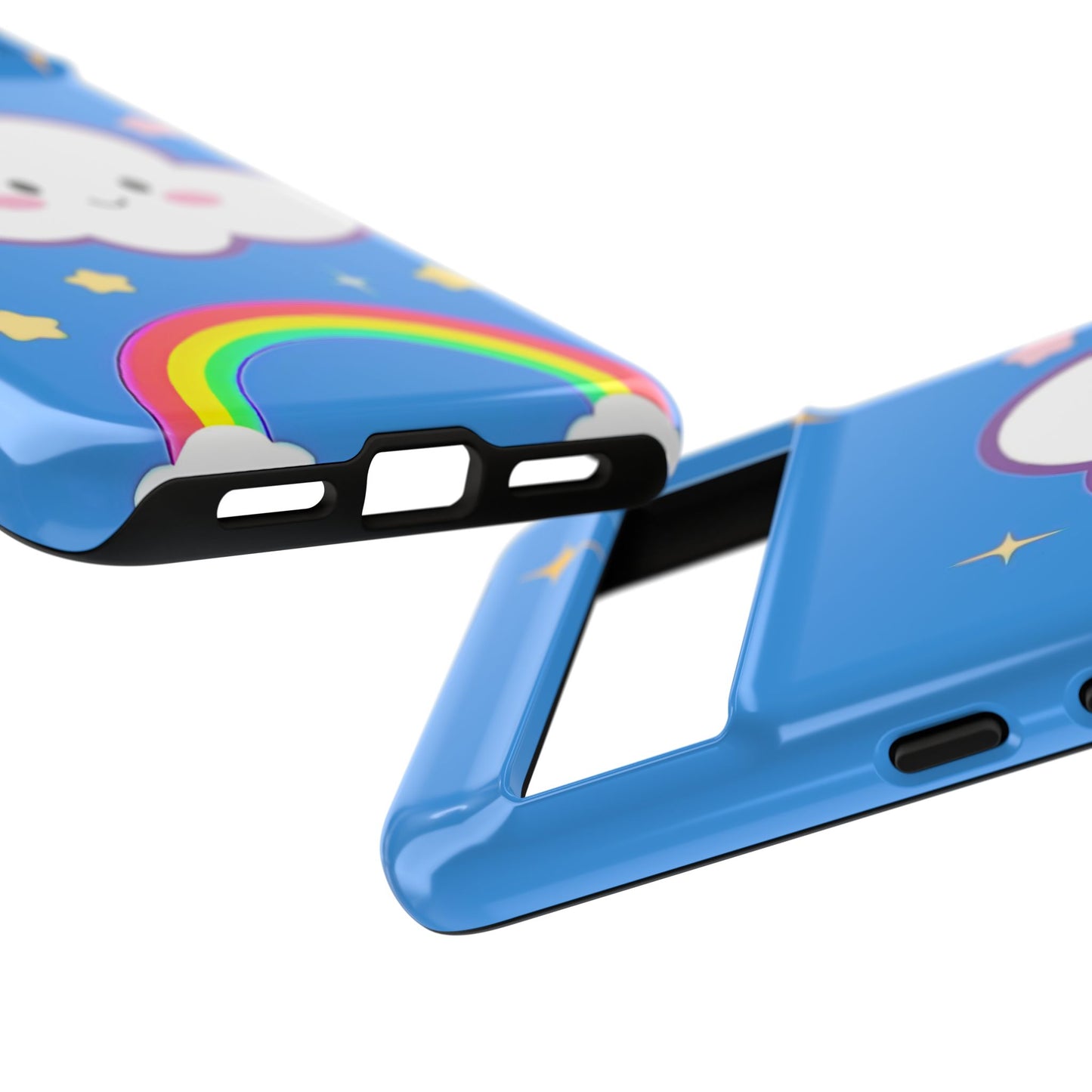 Cute Cloud & Rainbow Phone Case - Tough & Adorable Cover for Kids and Adults