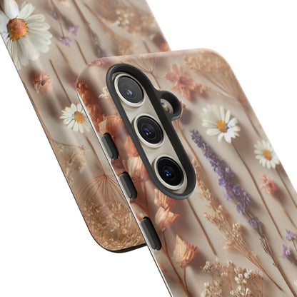 Pressed Flower Garden Phone Case – Vintage Botanical Aesthetic