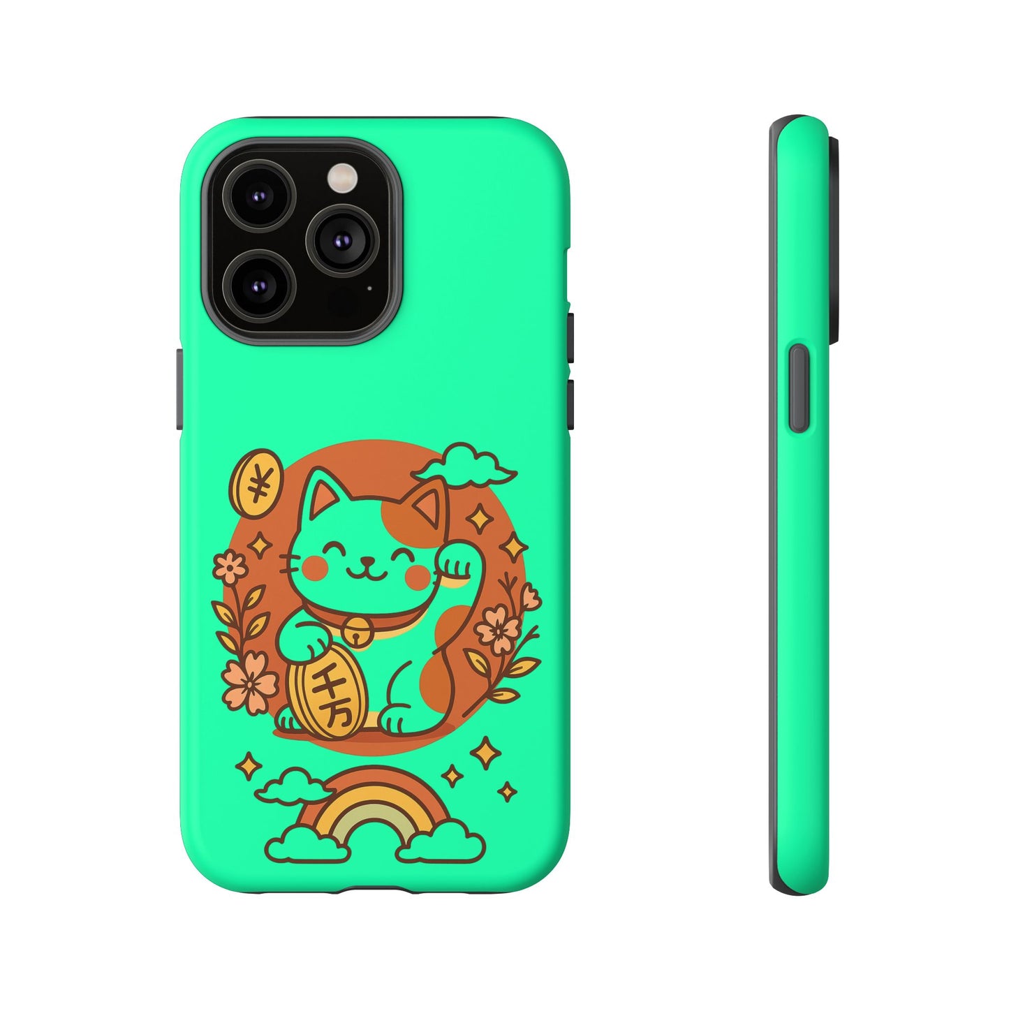 Japanese Kawaii Lucky Cat Protective Phone Case