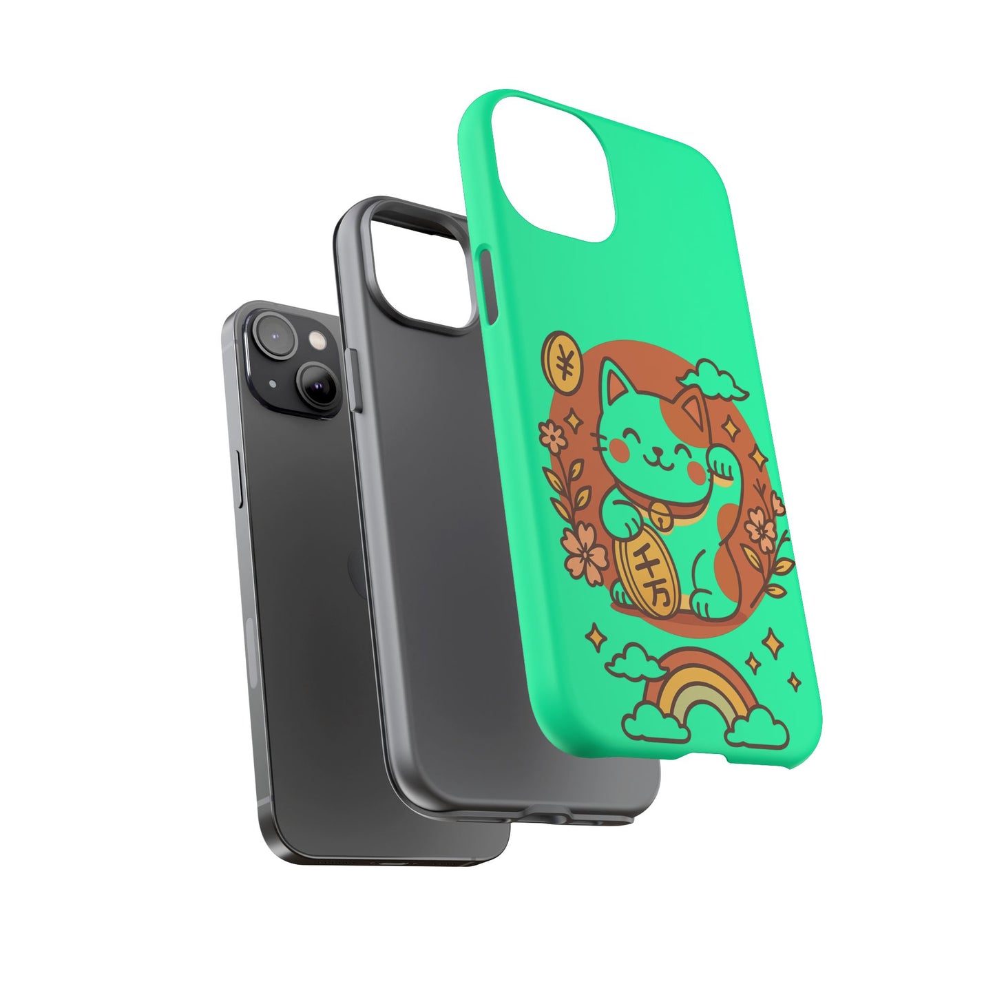 Japanese Kawaii Lucky Cat Protective Phone Case
