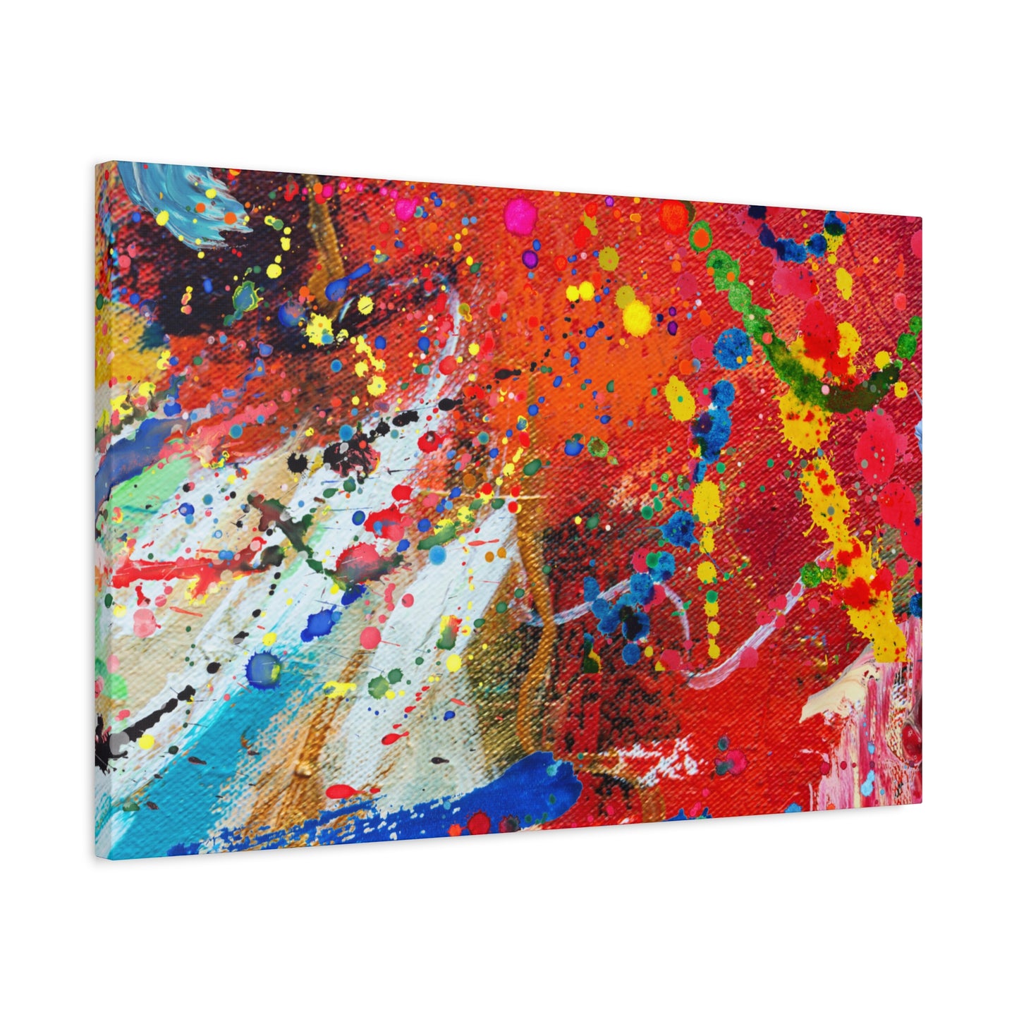 Spectrum in Motion – Abstract Chaos Canvas Print