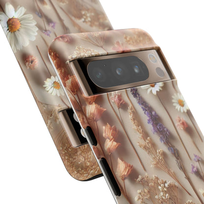 Pressed Flower Garden Phone Case – Vintage Botanical Aesthetic