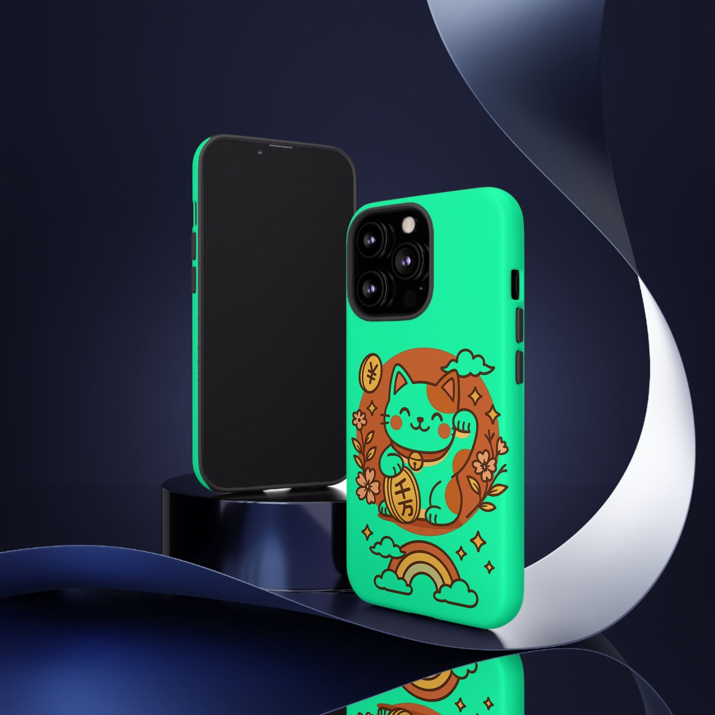 Japanese Kawaii Lucky Cat Protective Phone Case