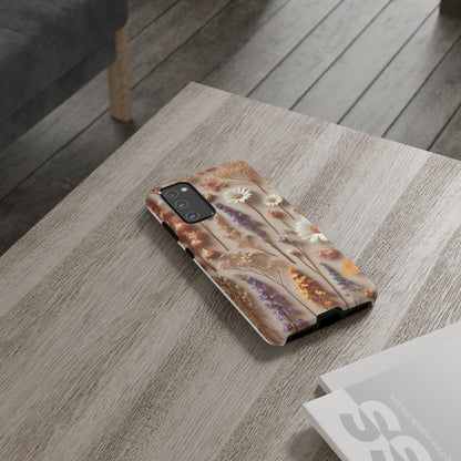 Pressed Flower Garden Phone Case – Vintage Botanical Aesthetic