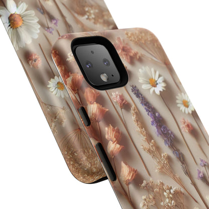 Pressed Flower Garden Phone Case – Vintage Botanical Aesthetic