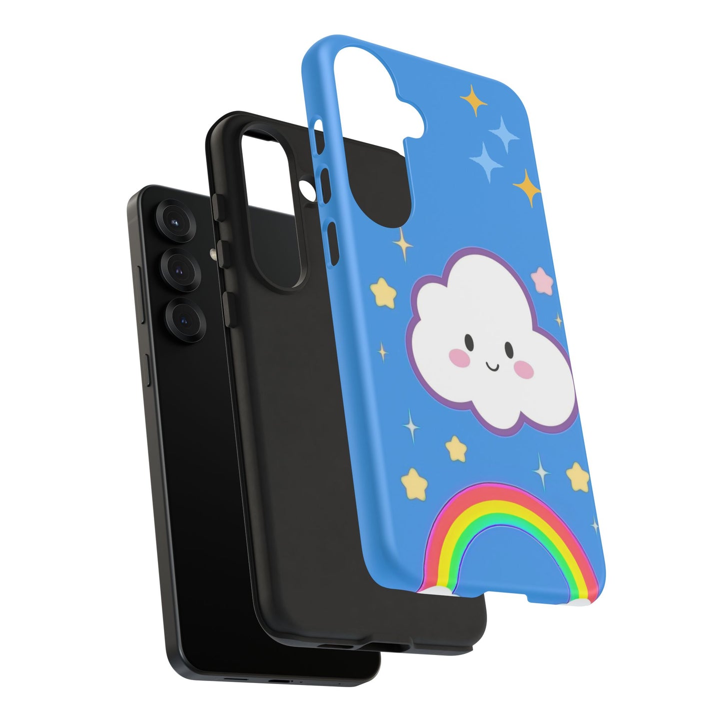 Cute Cloud & Rainbow Phone Case - Tough & Adorable Cover for Kids and Adults