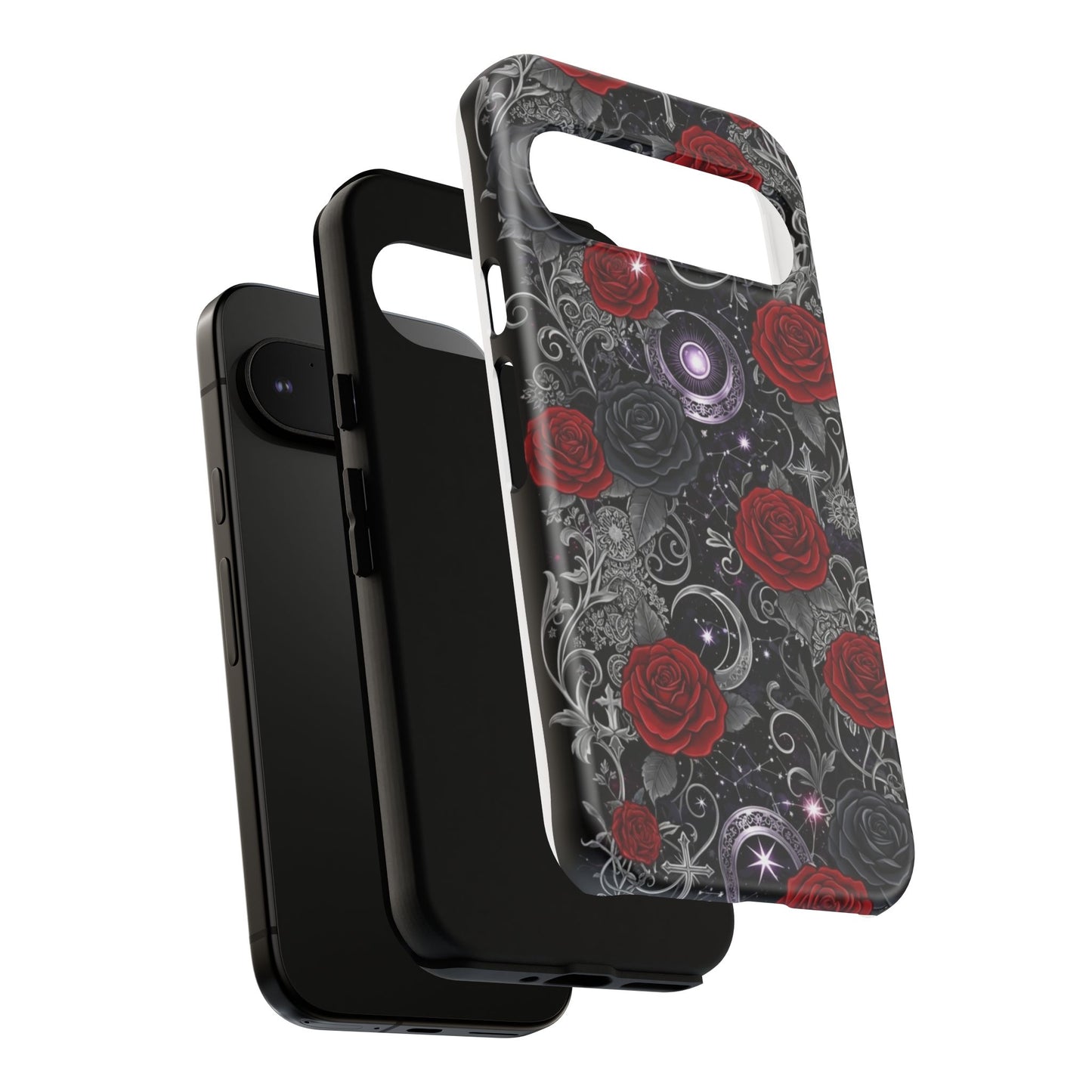 Dark Gothic Red Roses Matte Tough Phone Cases