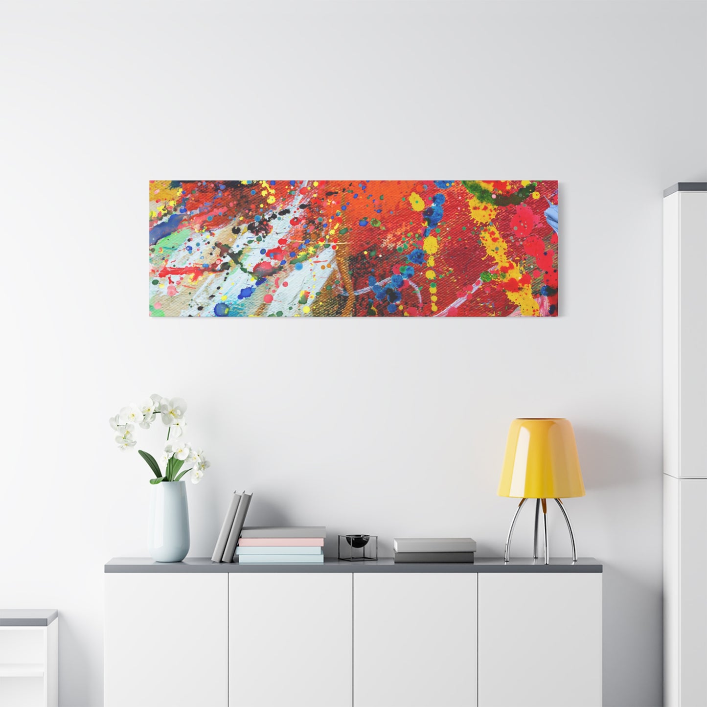 Spectrum in Motion – Abstract Chaos Canvas Print
