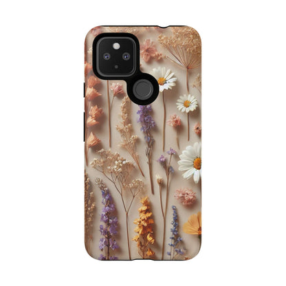 Pressed Flower Garden Phone Case – Vintage Botanical Aesthetic
