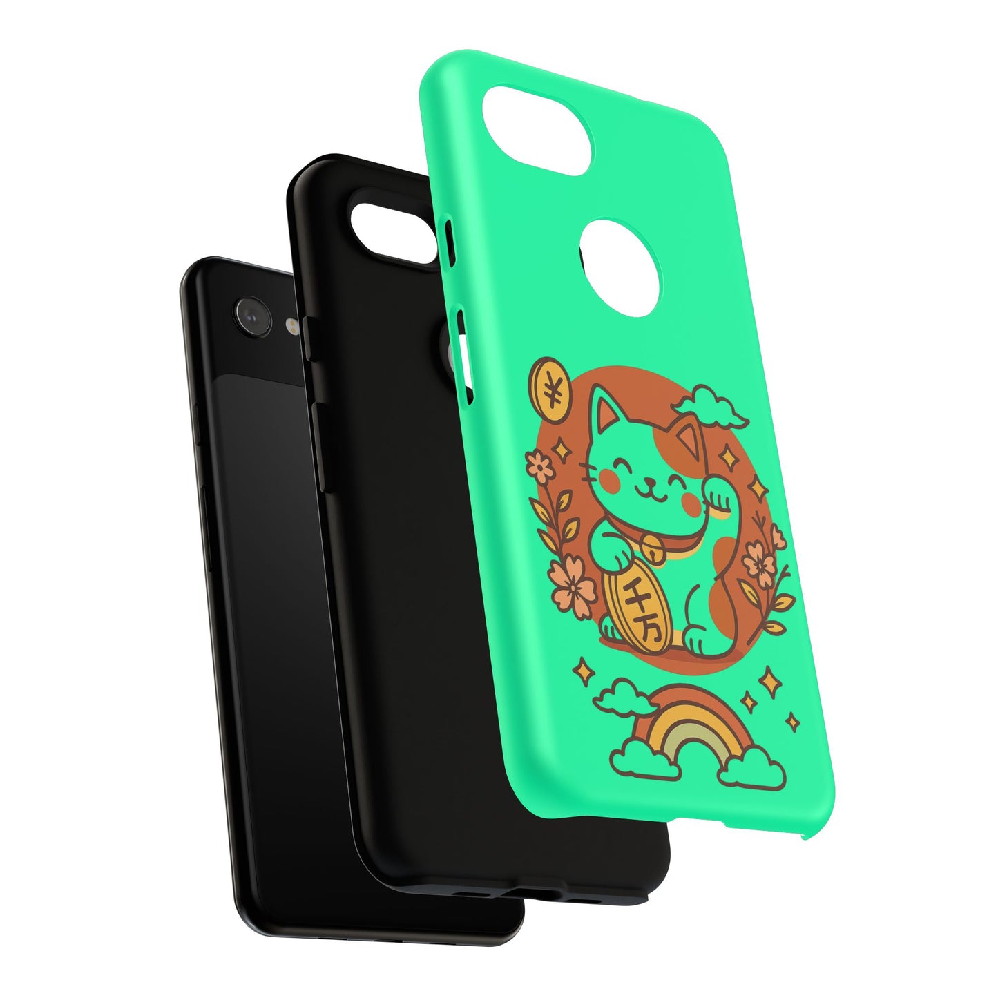 Japanese Kawaii Lucky Cat Protective Phone Case