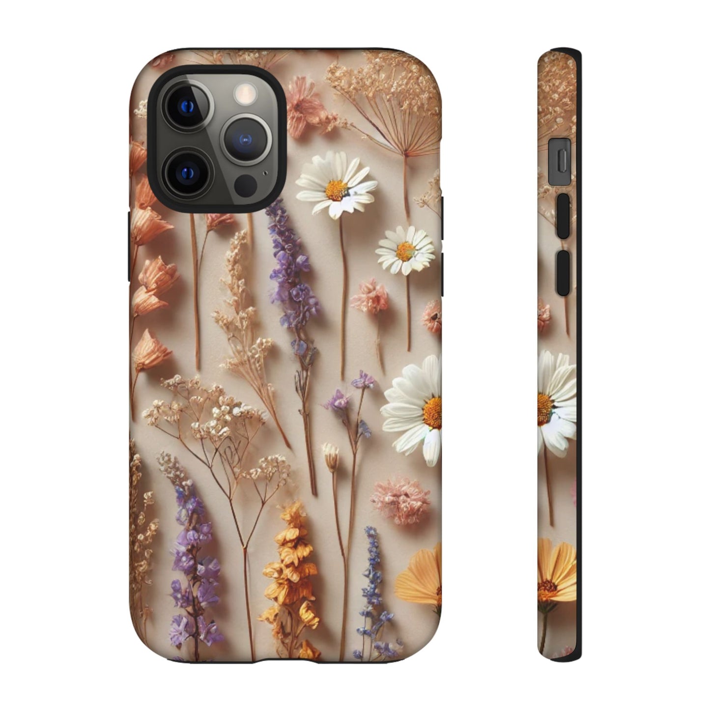 Pressed Flower Garden Phone Case – Vintage Botanical Aesthetic