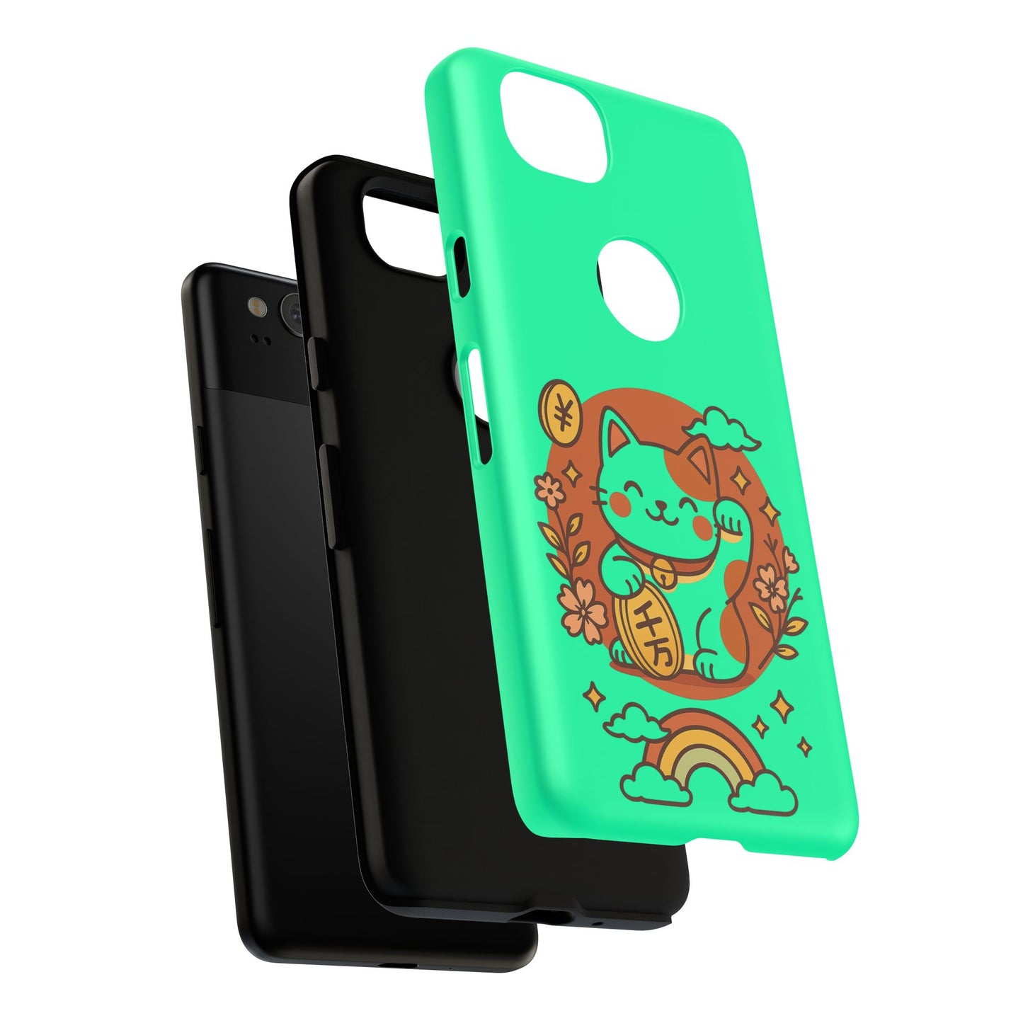 Japanese Kawaii Lucky Cat Protective Phone Case