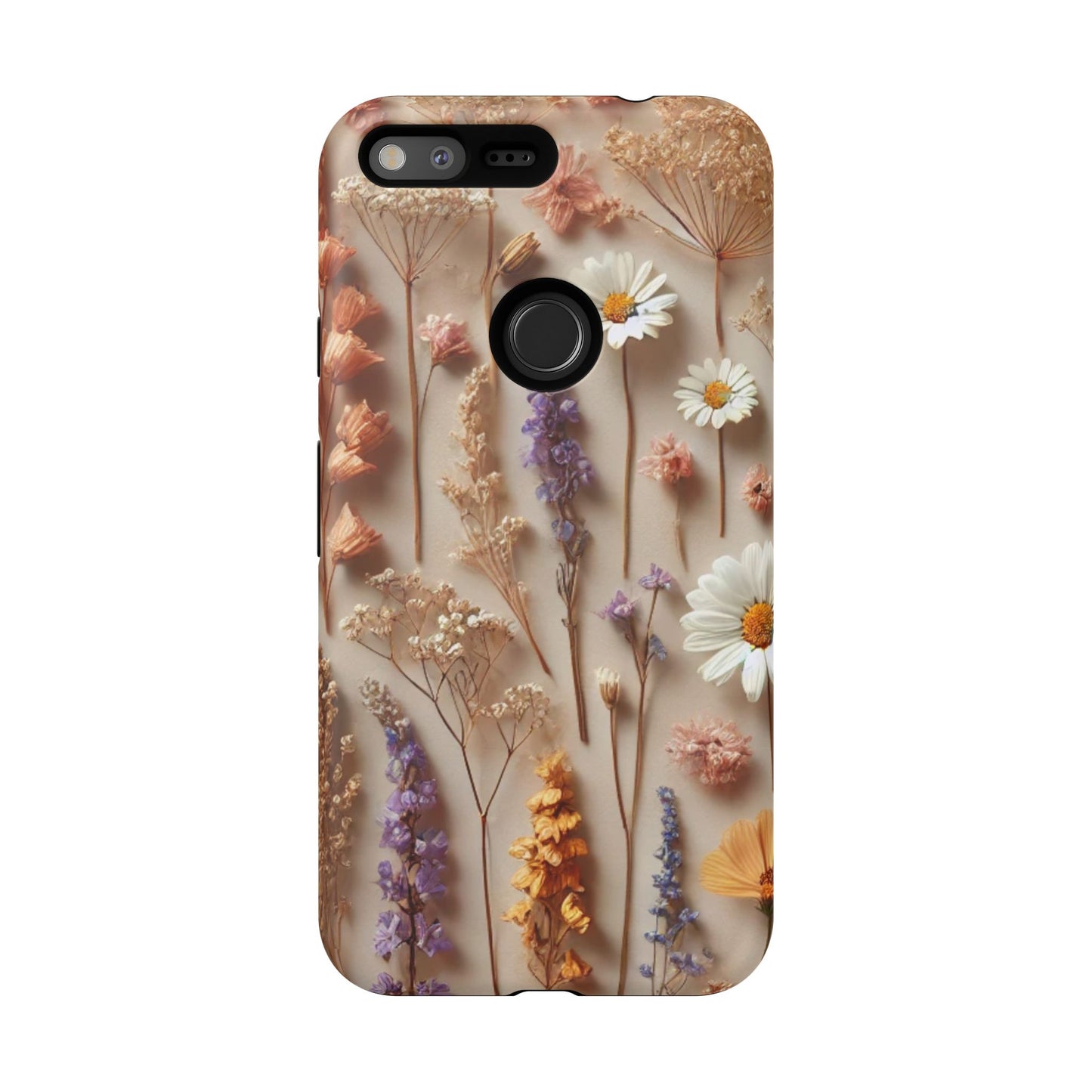 Pressed Flower Garden Phone Case – Vintage Botanical Aesthetic