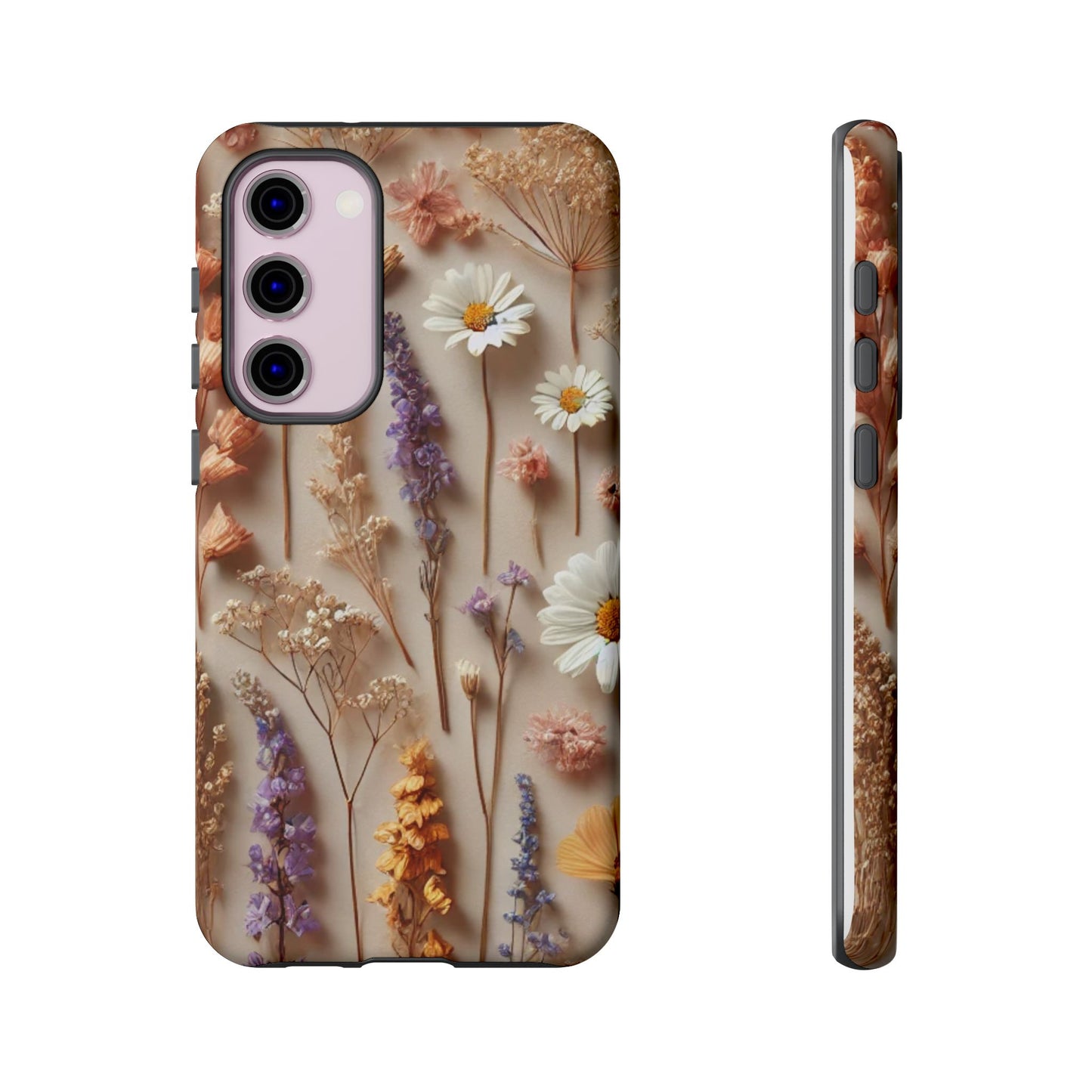 Pressed Flower Garden Phone Case – Vintage Botanical Aesthetic