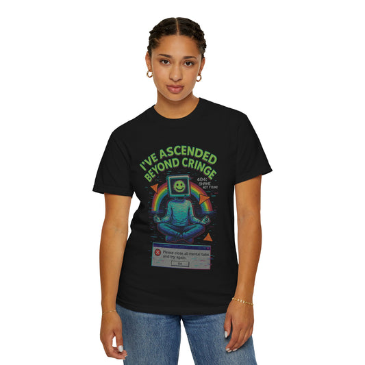 I've Ascended Beyond Cringe T-shirt, Vintage Graphic Tee, Unisex Casual Wear, Perfect Gift for Gamers, Humor Shirt, Trendy Streetwear